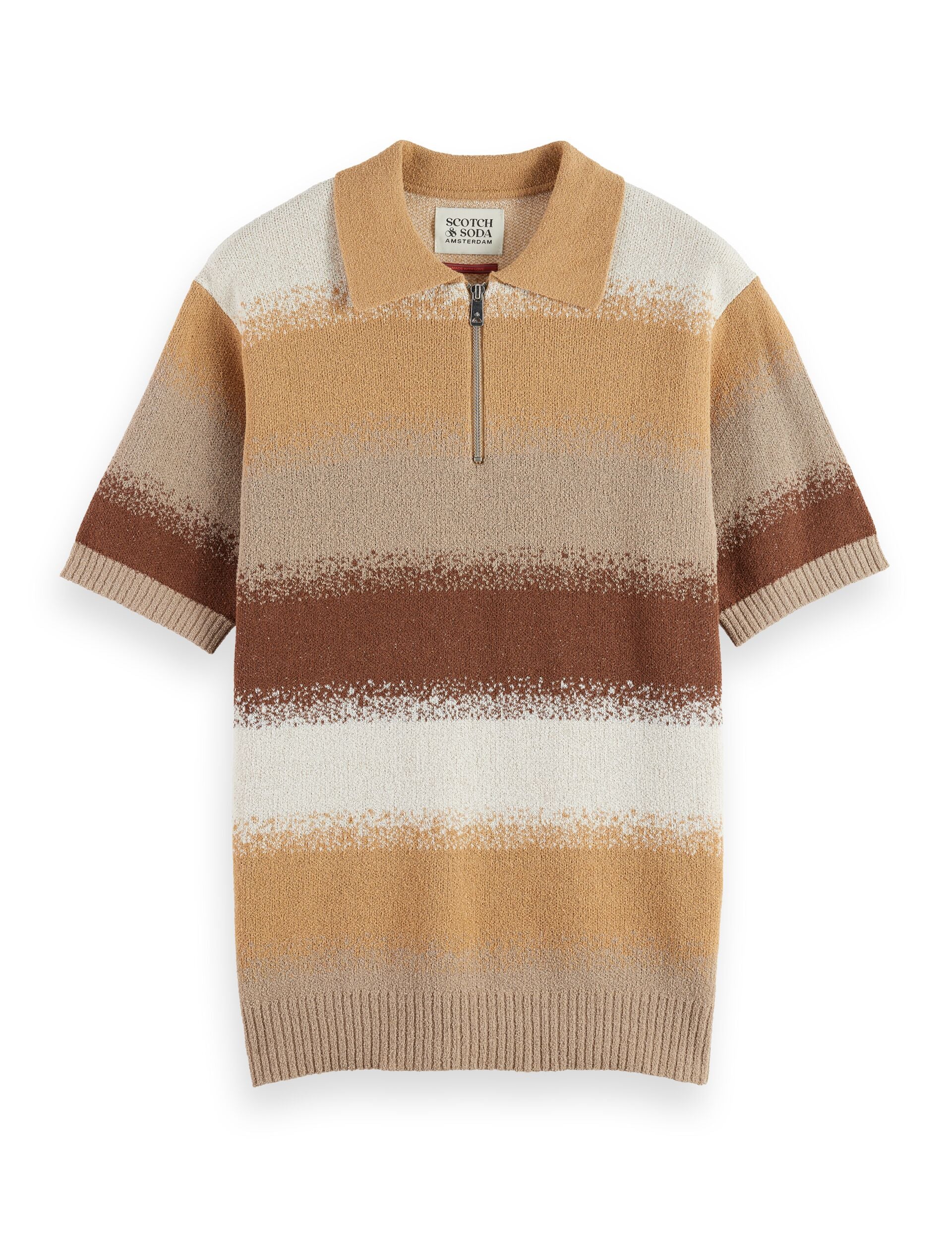 Knitted degrade polo