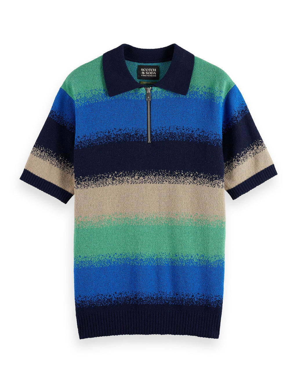 Knitted degrade polo