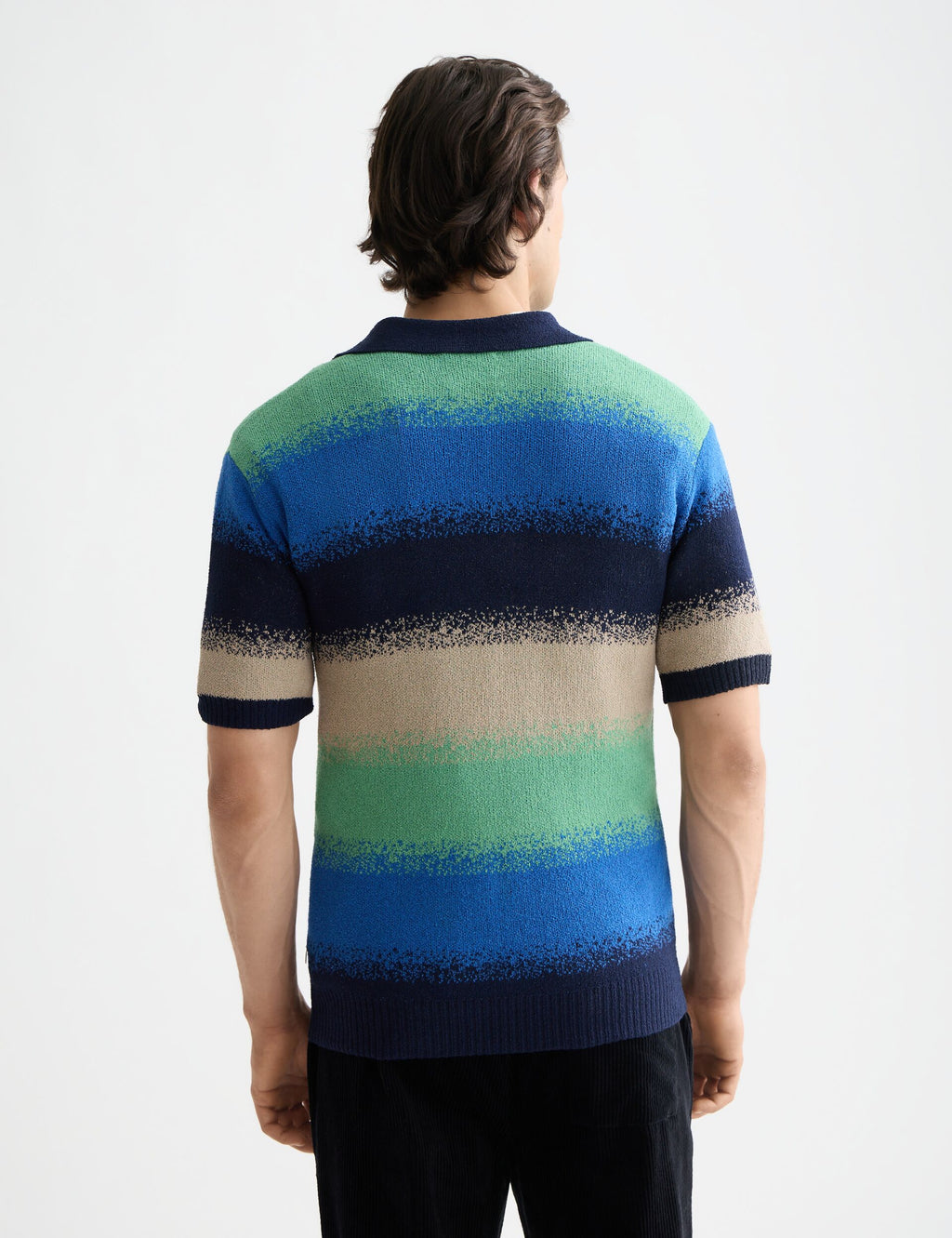 Knitted degrade polo