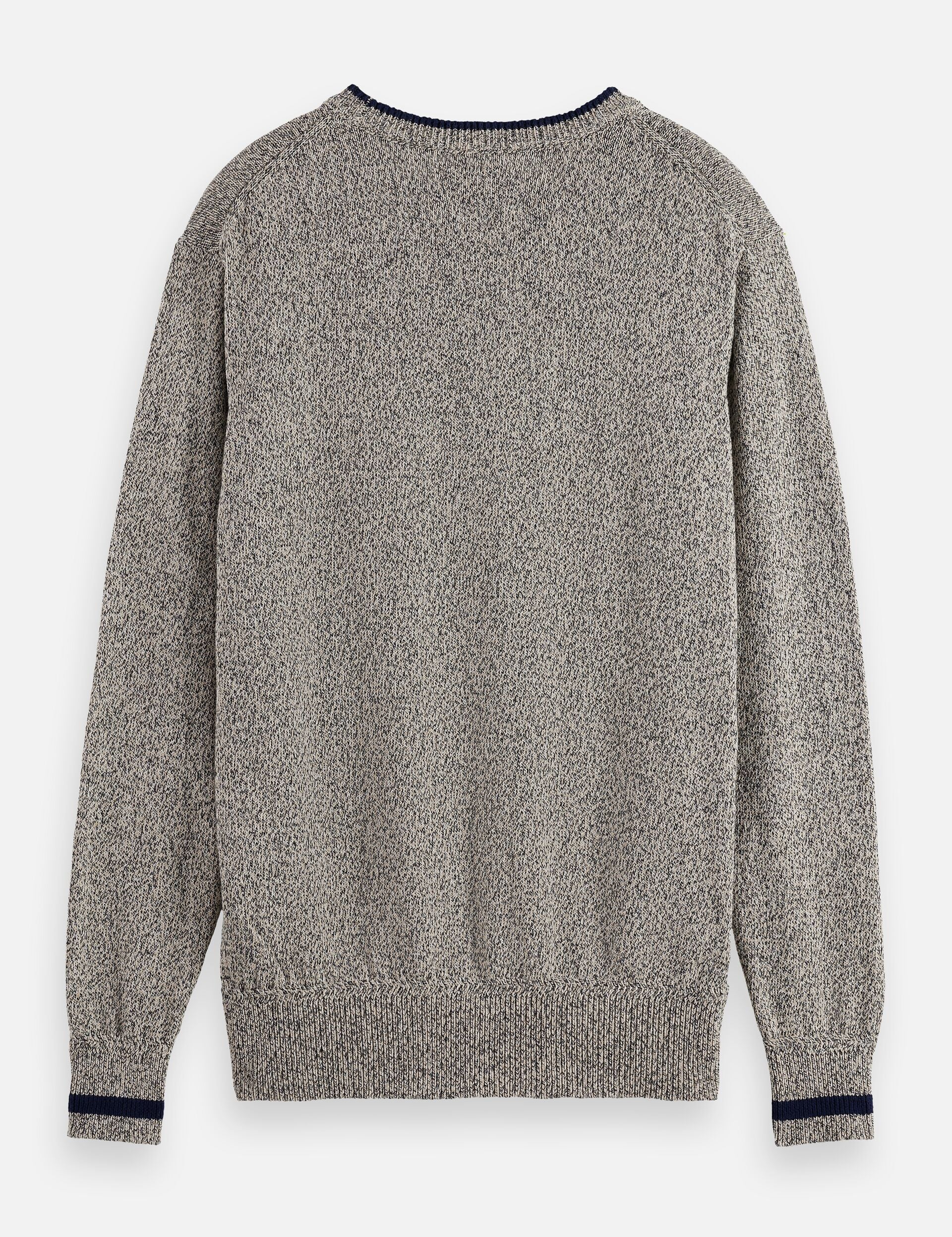 Melange regular fit crew neck