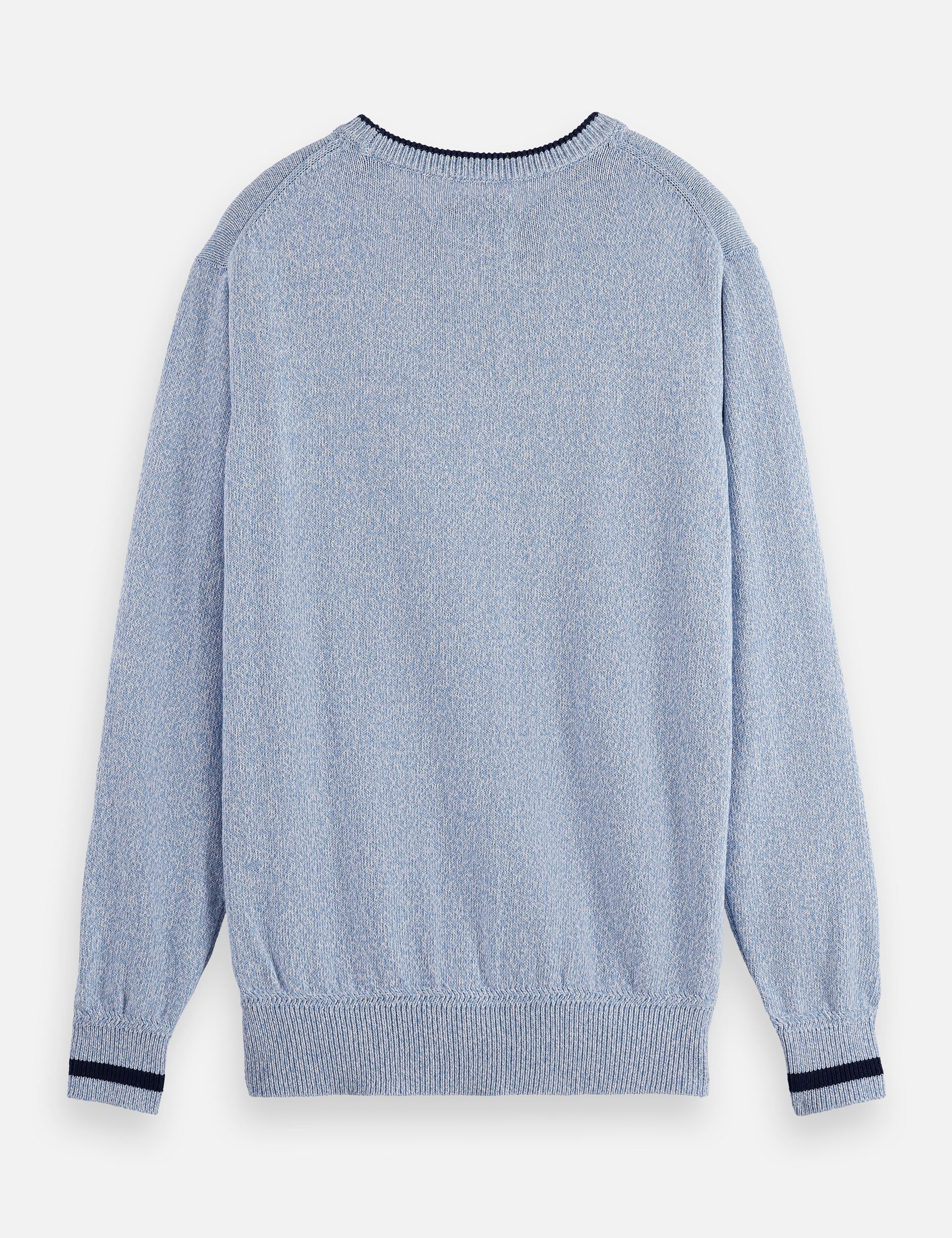Melange regular fit crew neck
