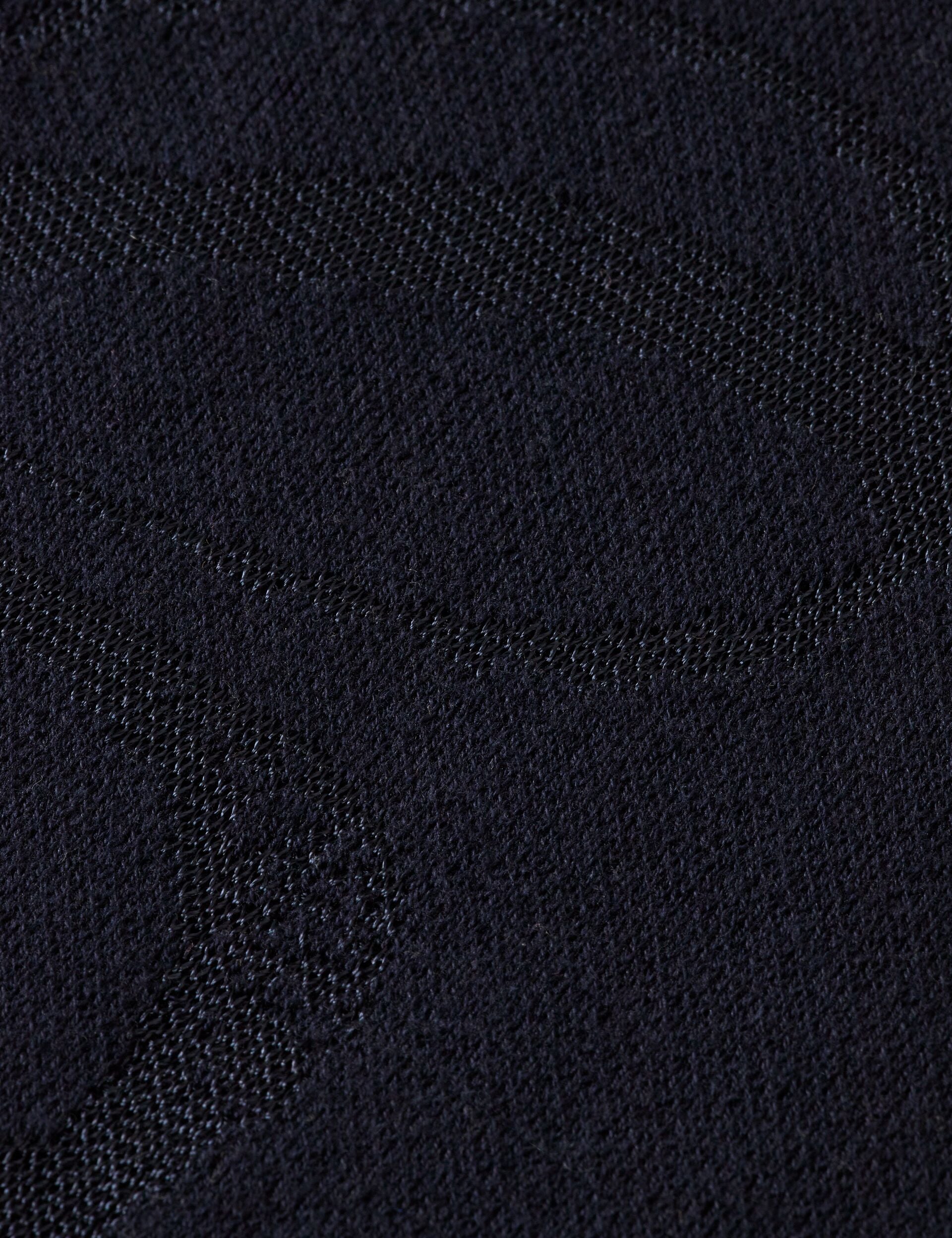 Jacquard knitted short sleeve shirt