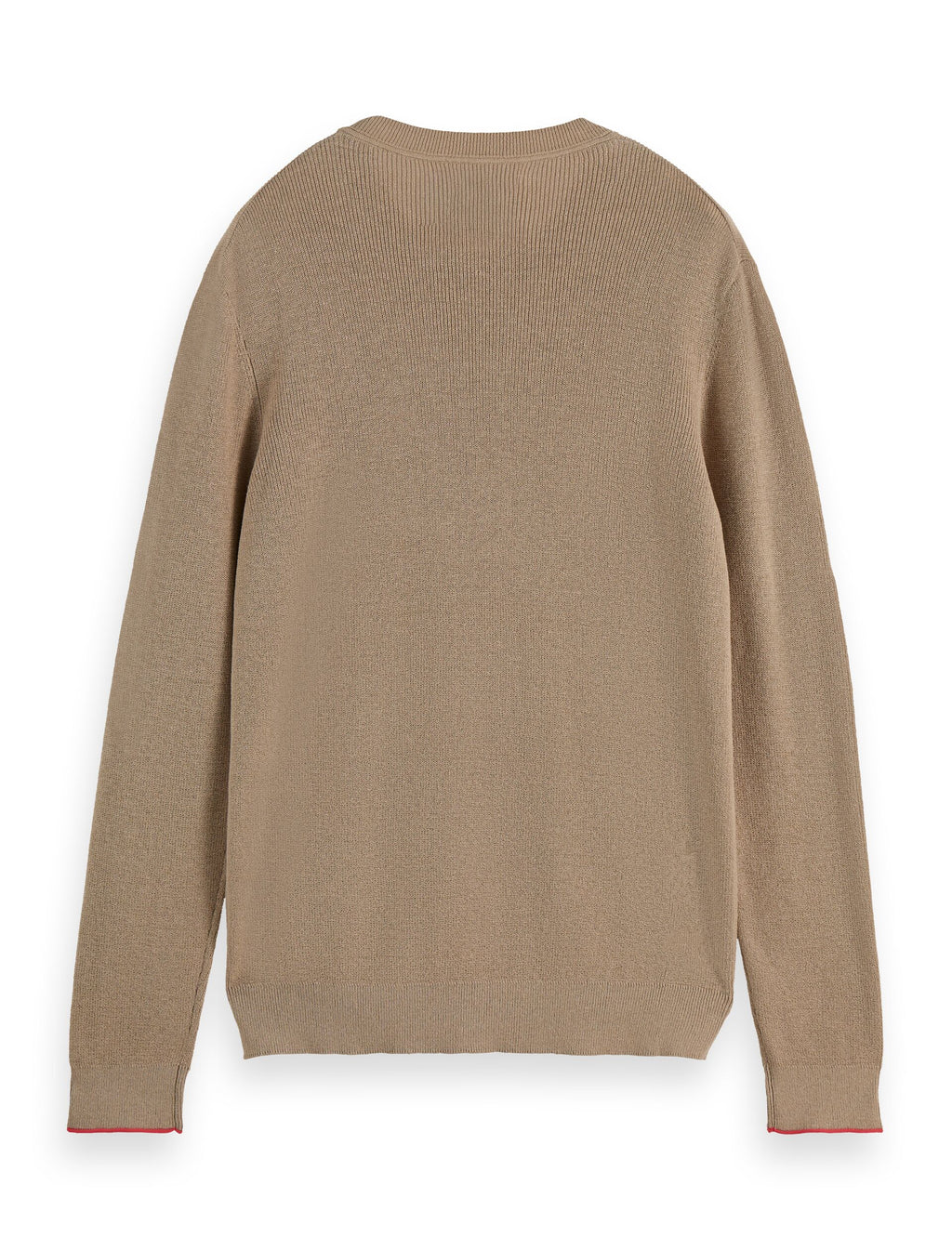 Linen blend crew neck