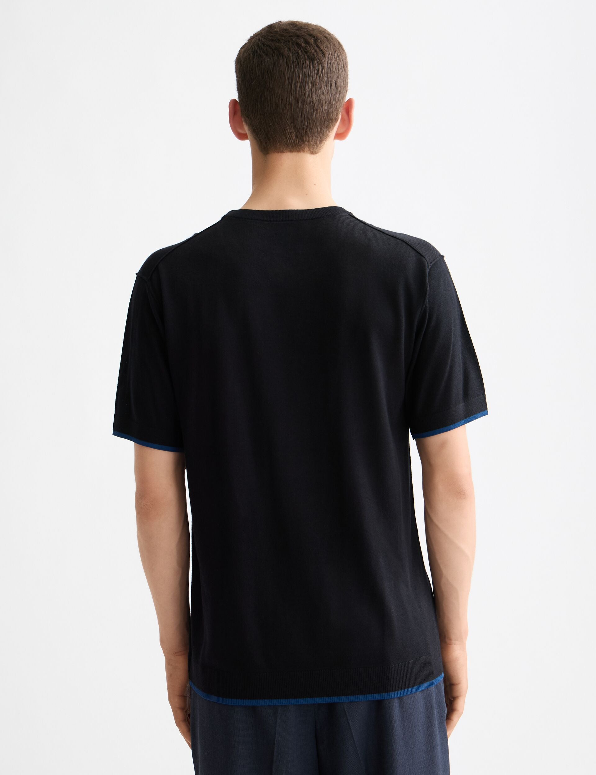 Knitted relaxed fit T-shirt