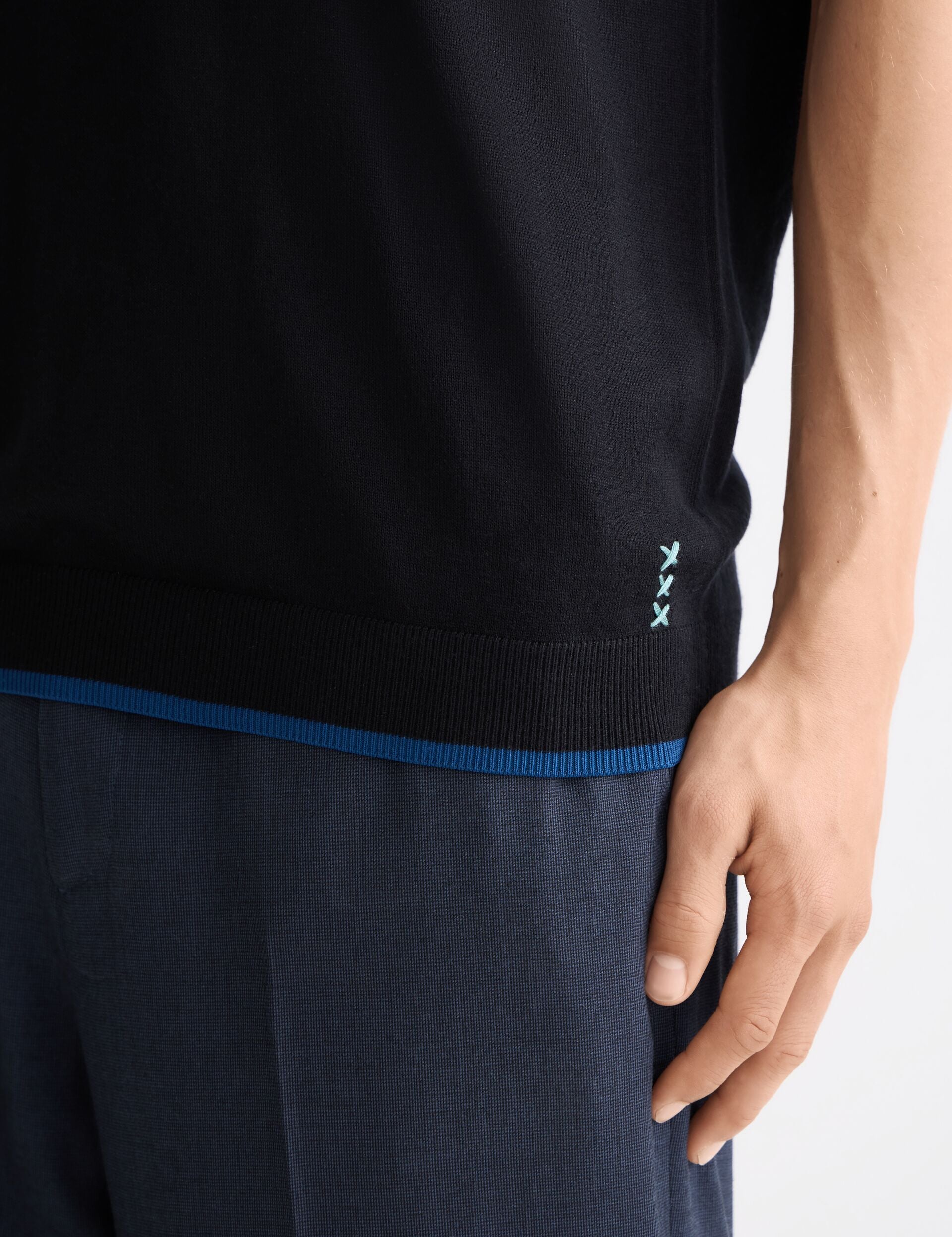 Knitted relaxed fit T-shirt