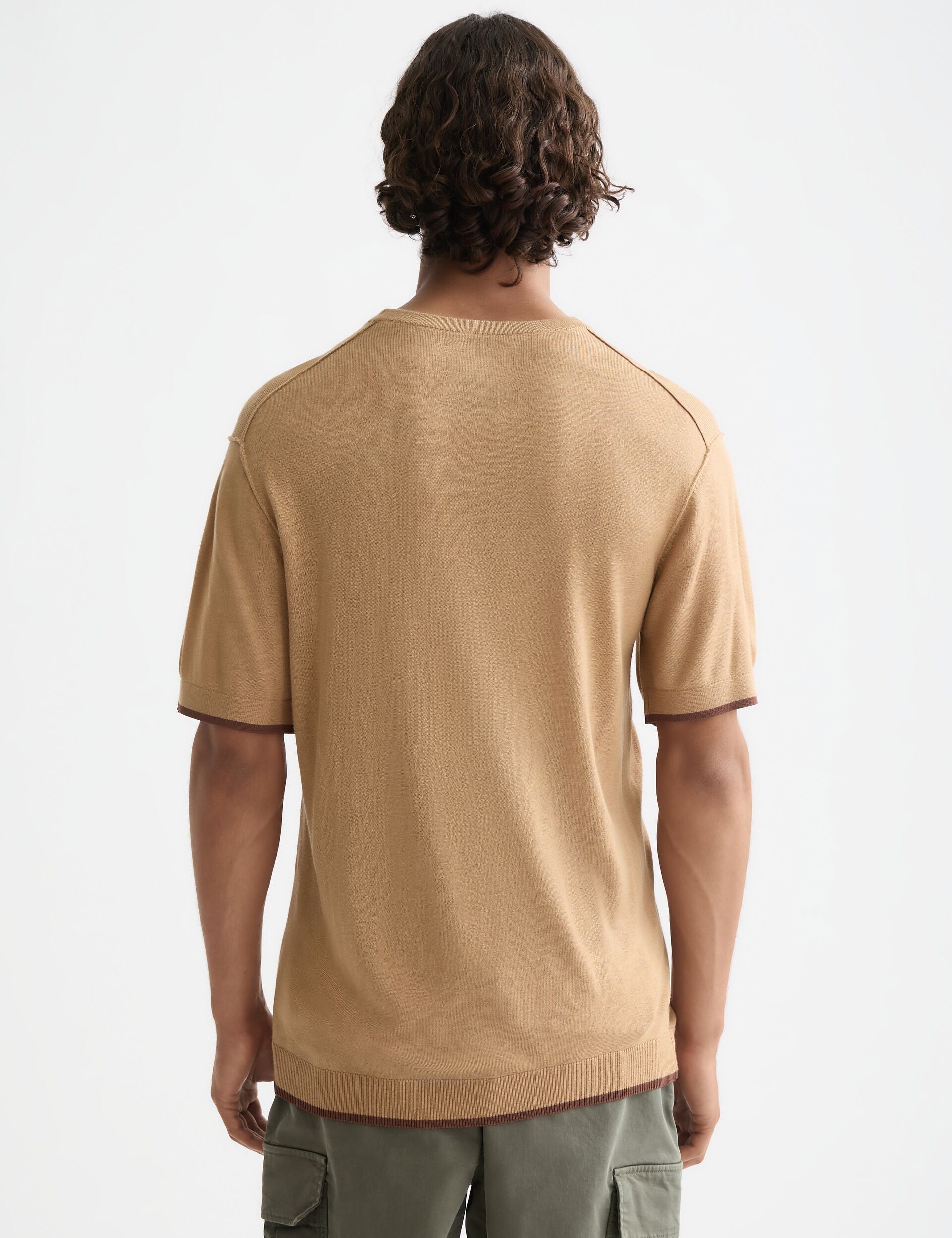 Knitted relaxed fit T-shirt