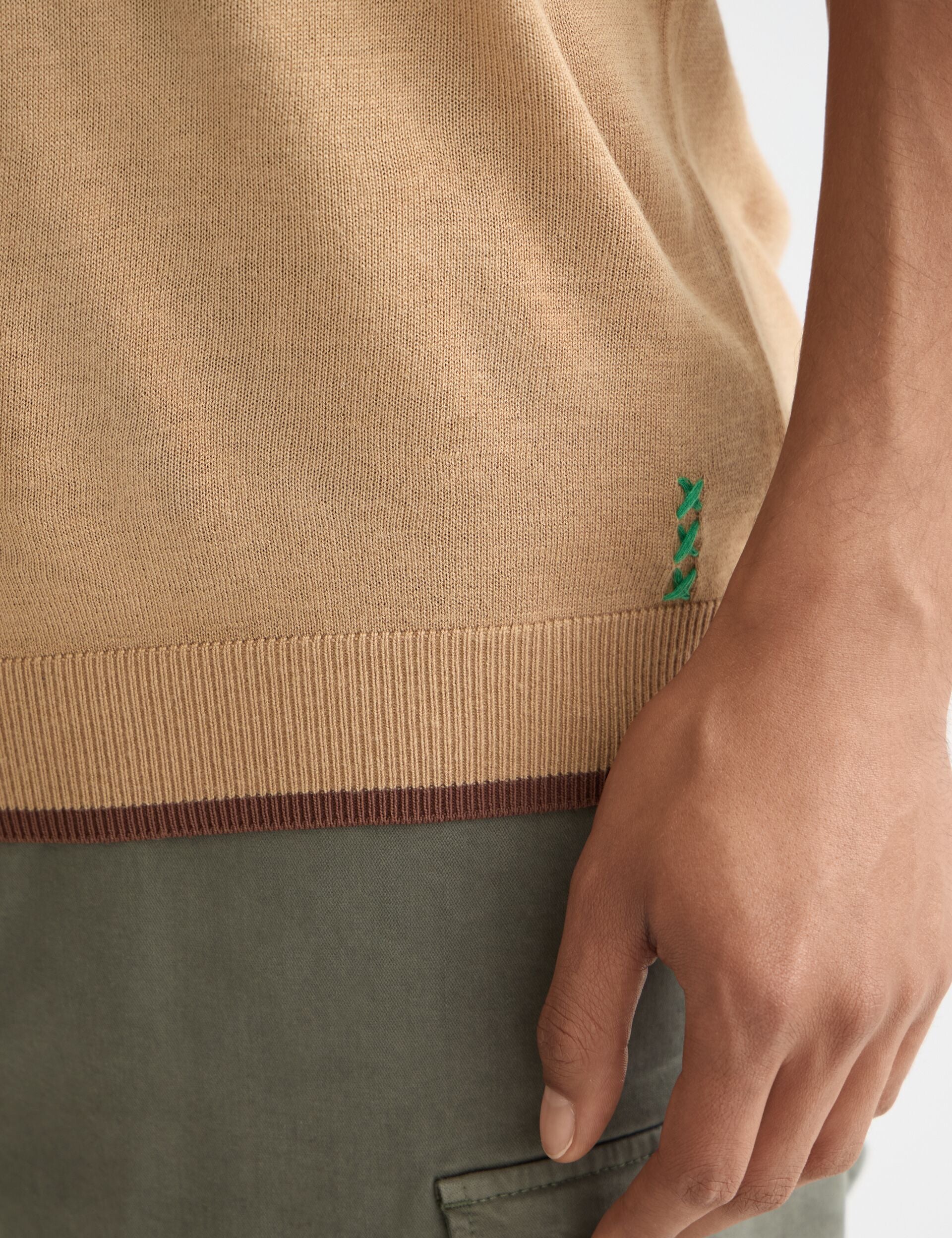 Knitted relaxed fit T-shirt