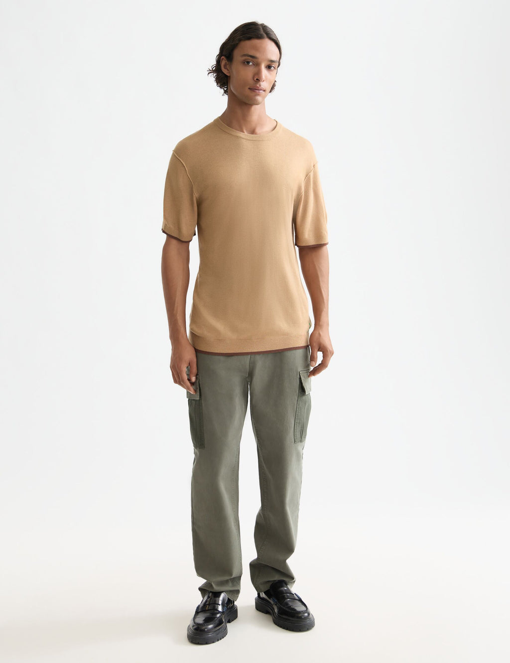 Knitted relaxed fit T-shirt