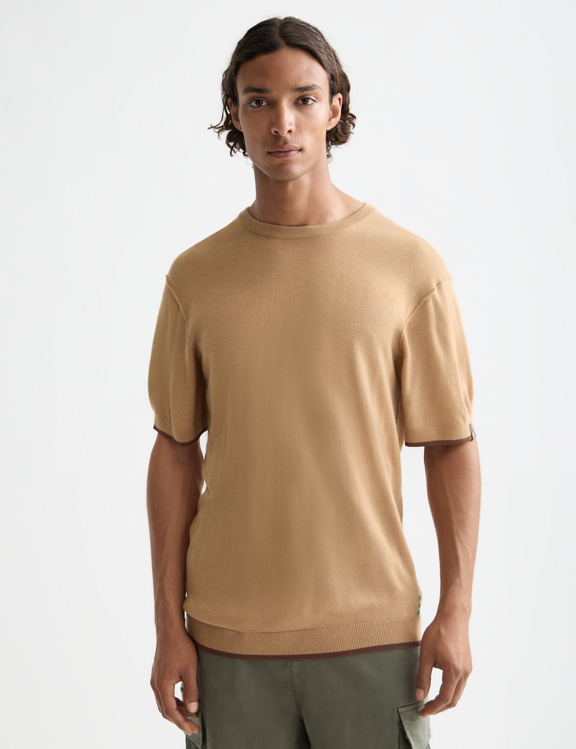 Knitted relaxed fit T-shirt