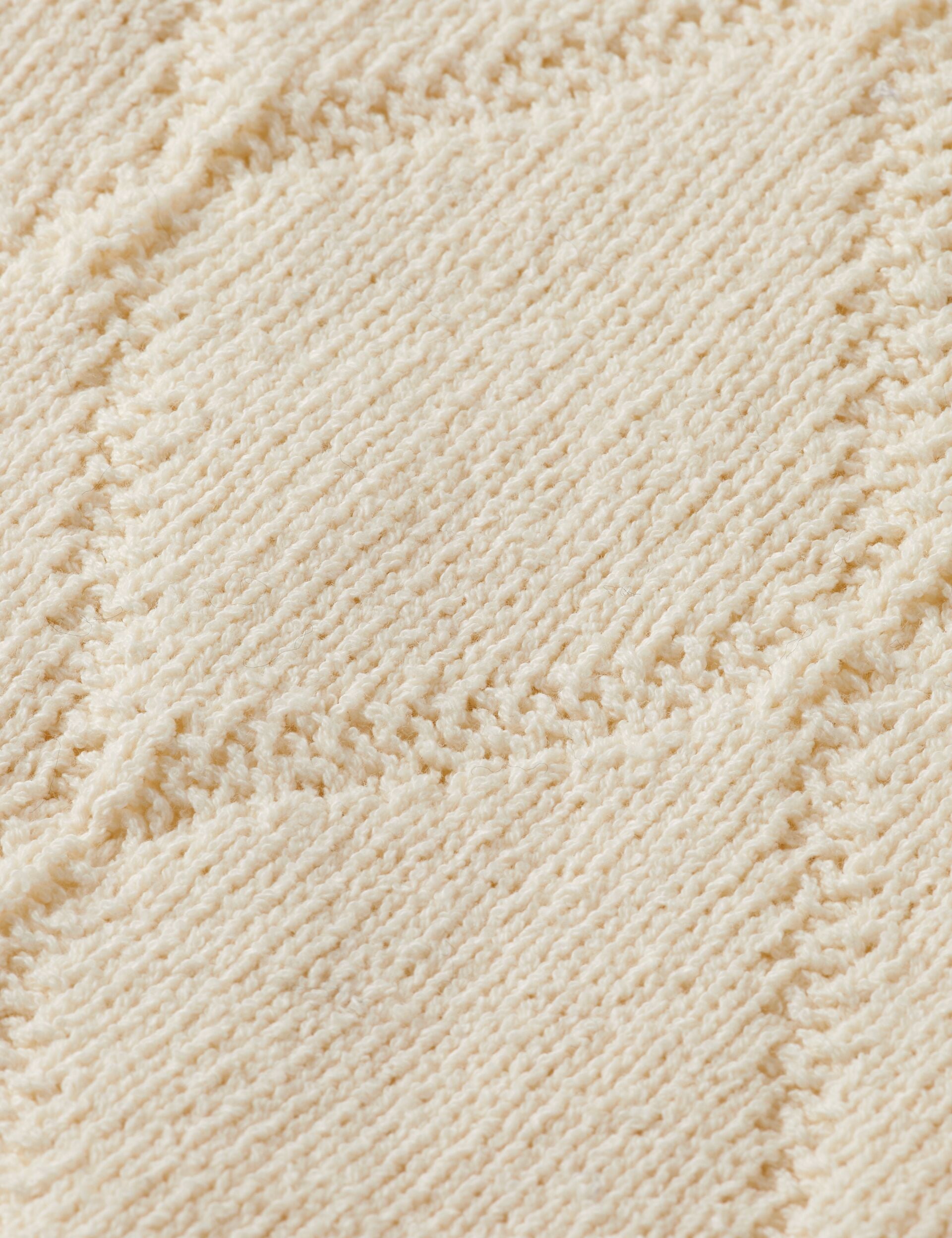 Open work long sleeve shirt