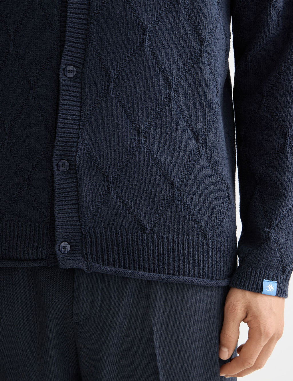 Open work long sleeve shirt