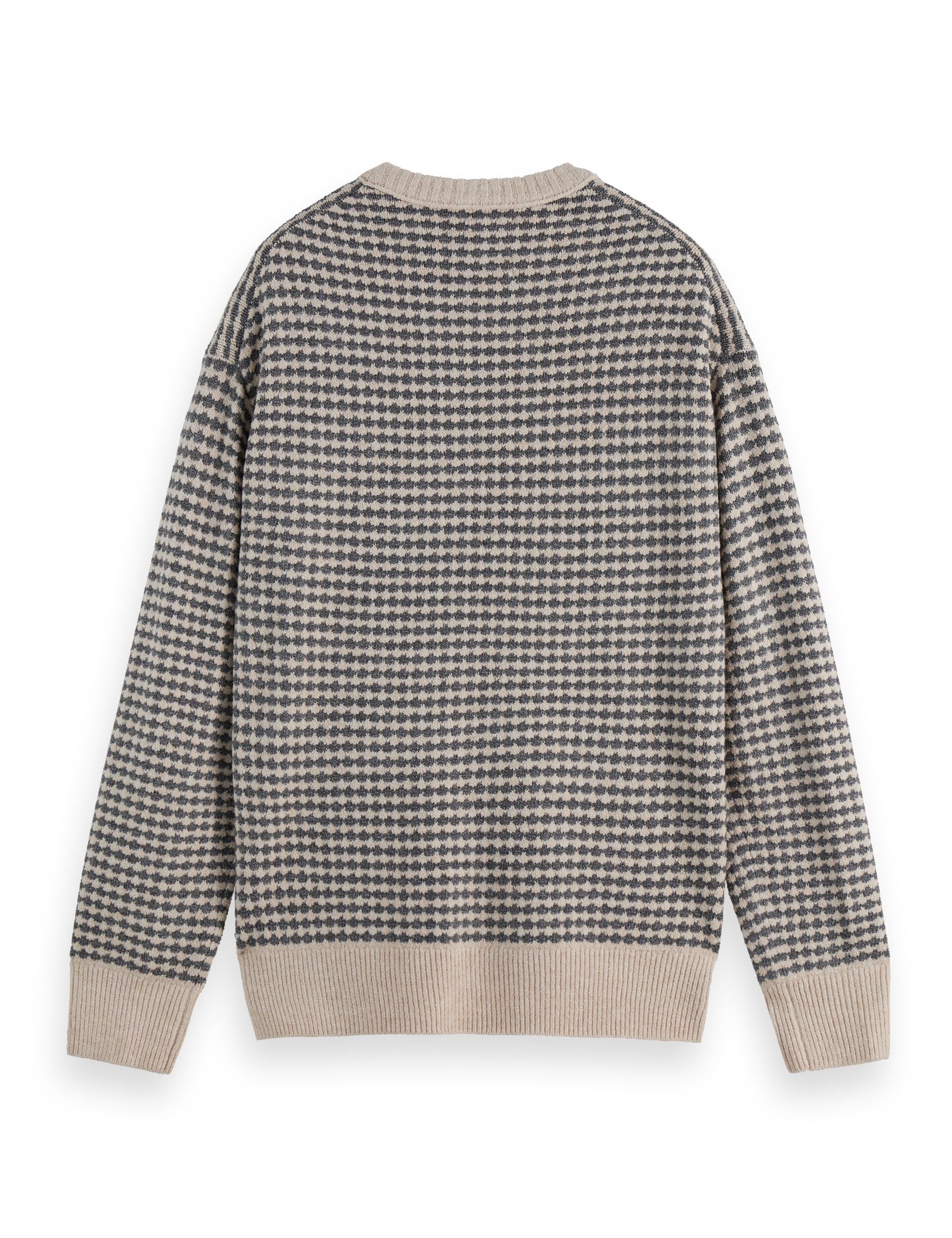 Chenille dropped shoulder pullover