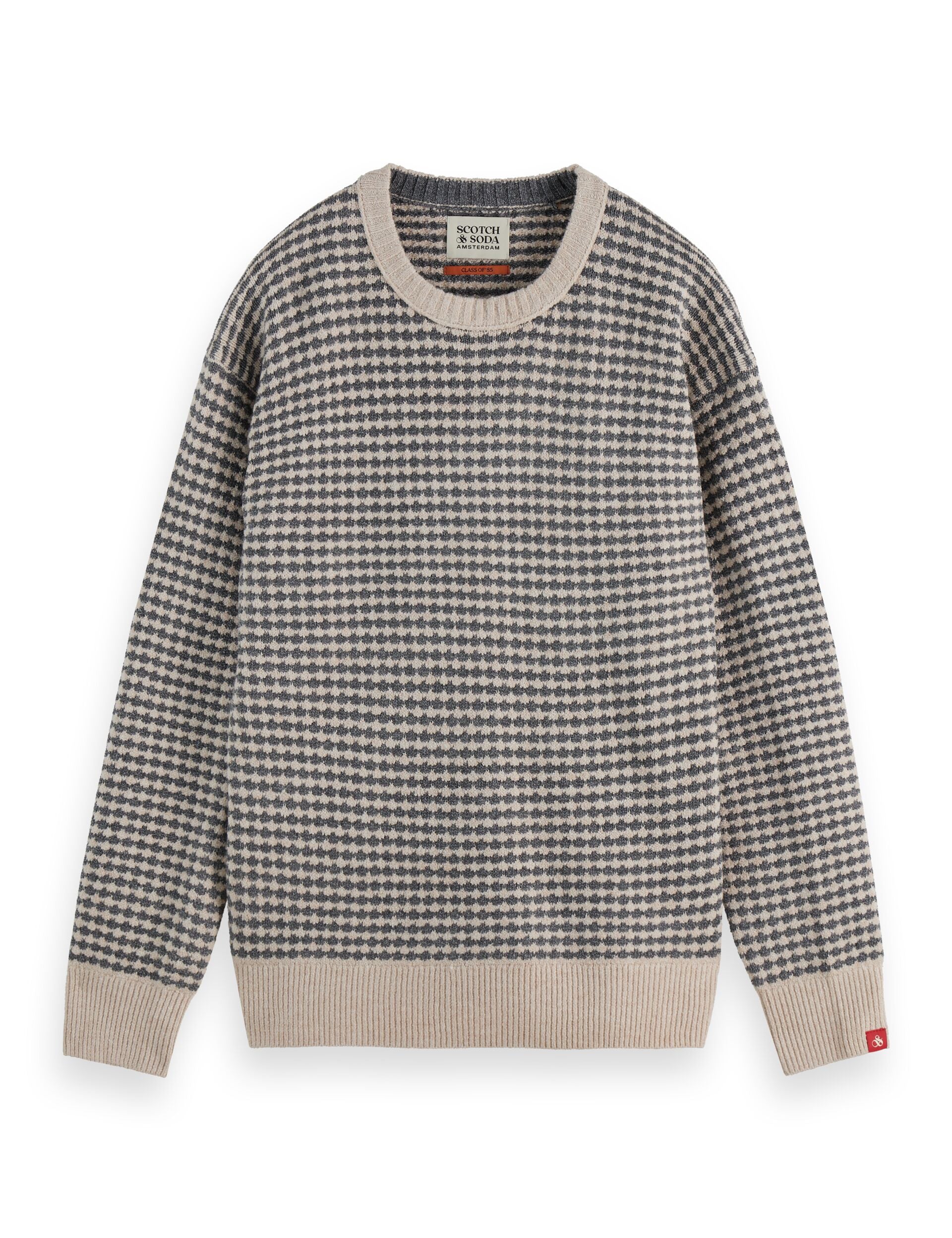 Chenille dropped shoulder pullover