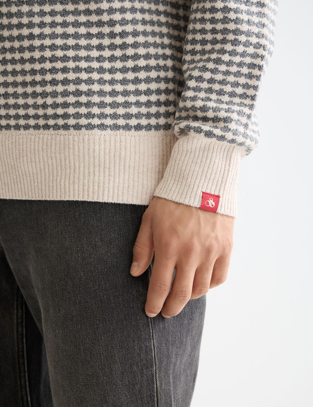 Chenille dropped shoulder pullover