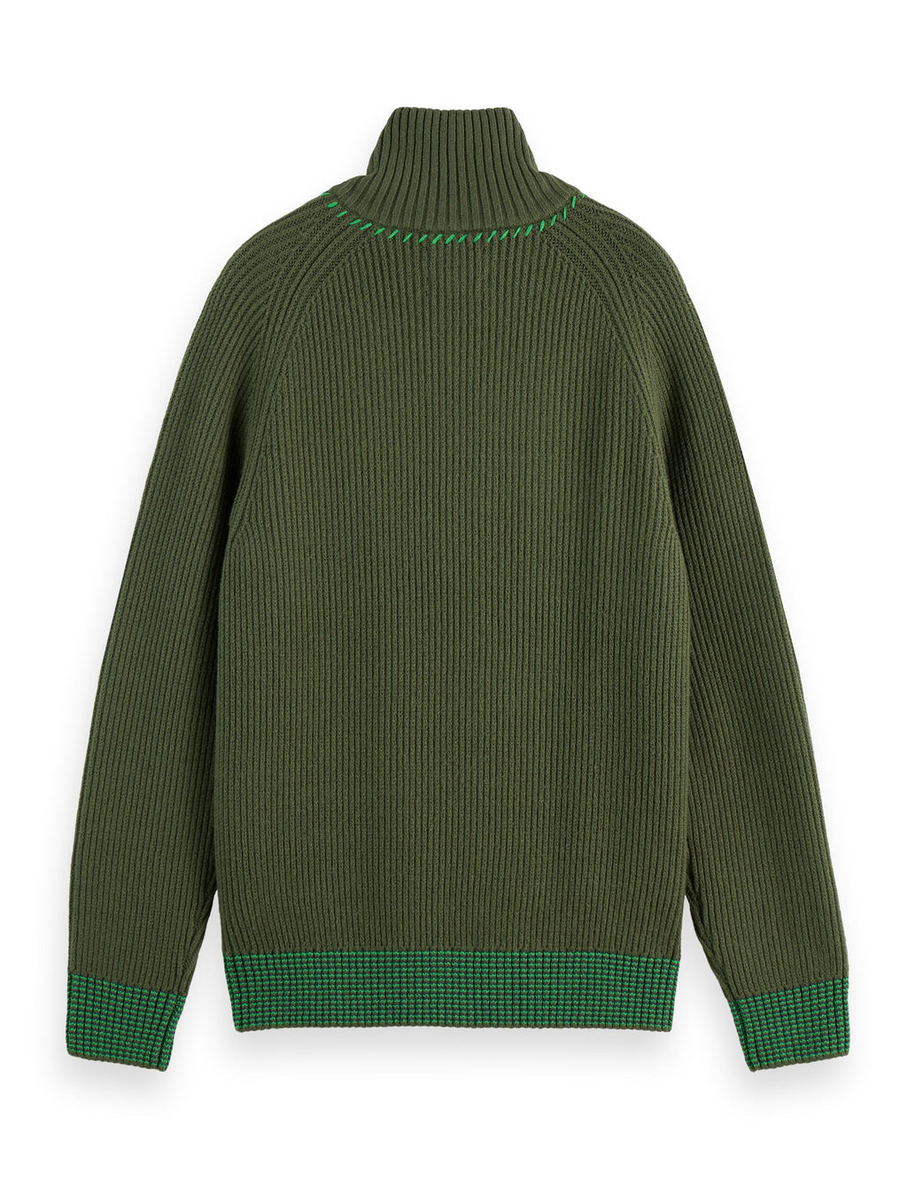 Troyer Raglan zip pullover