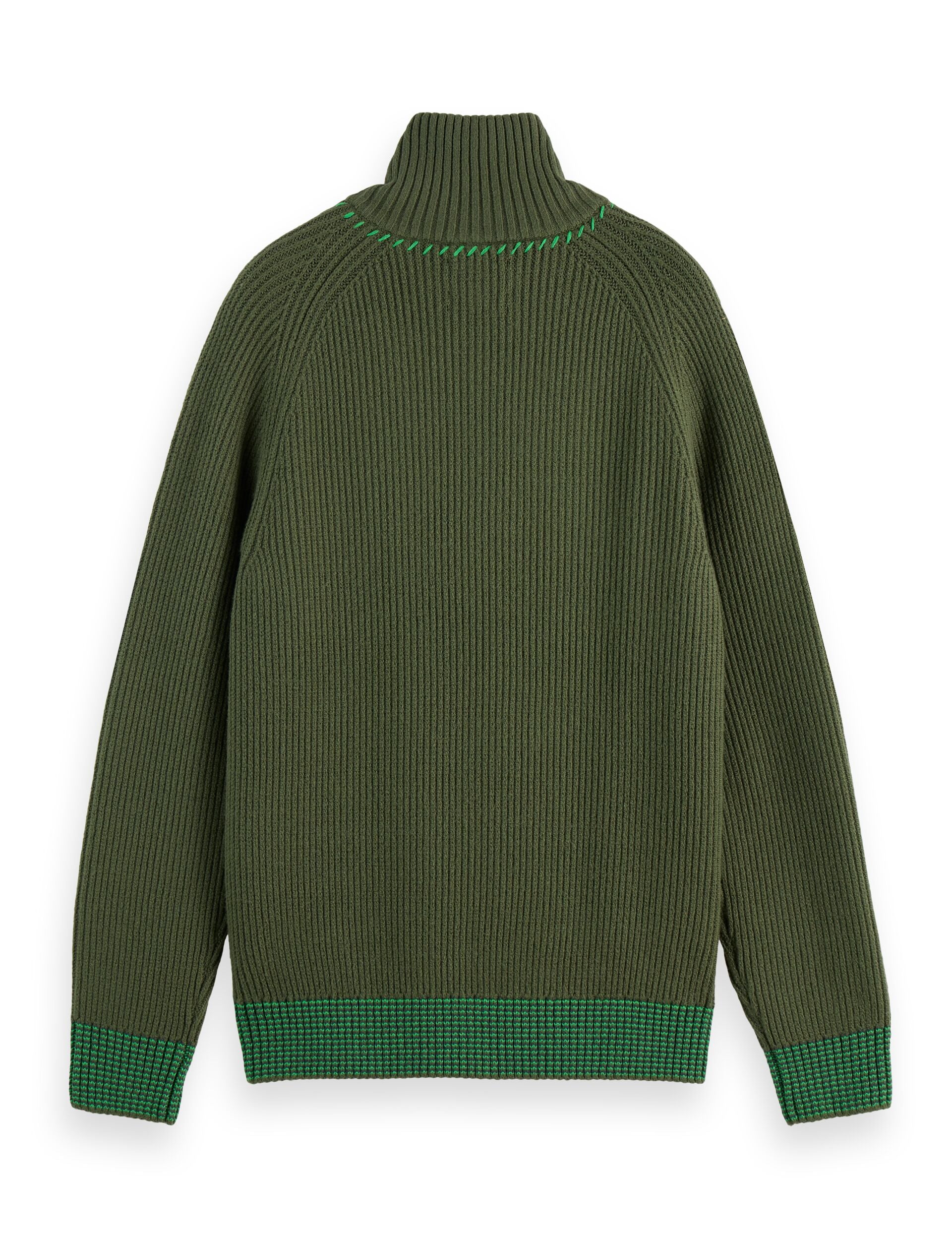 Troyer Raglan zip pullover