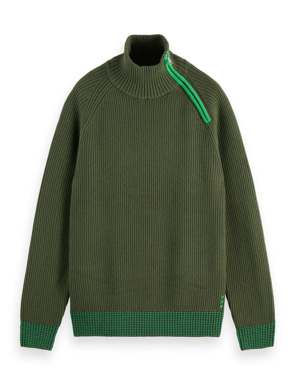 Troyer Raglan zip pullover