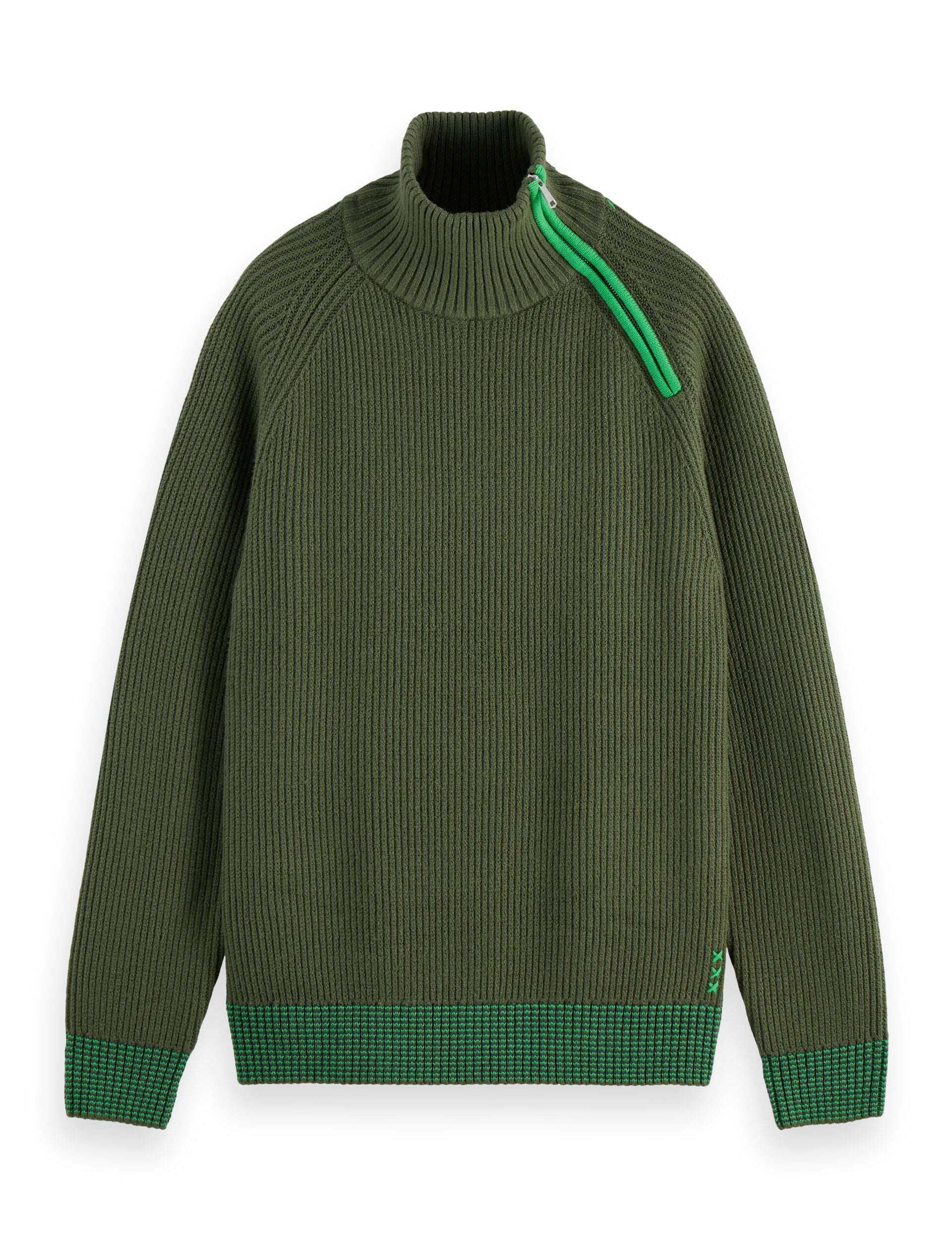 Troyer Raglan zip pullover