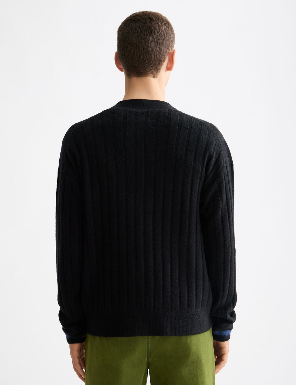 Soft knit dropped shoulder cardigan