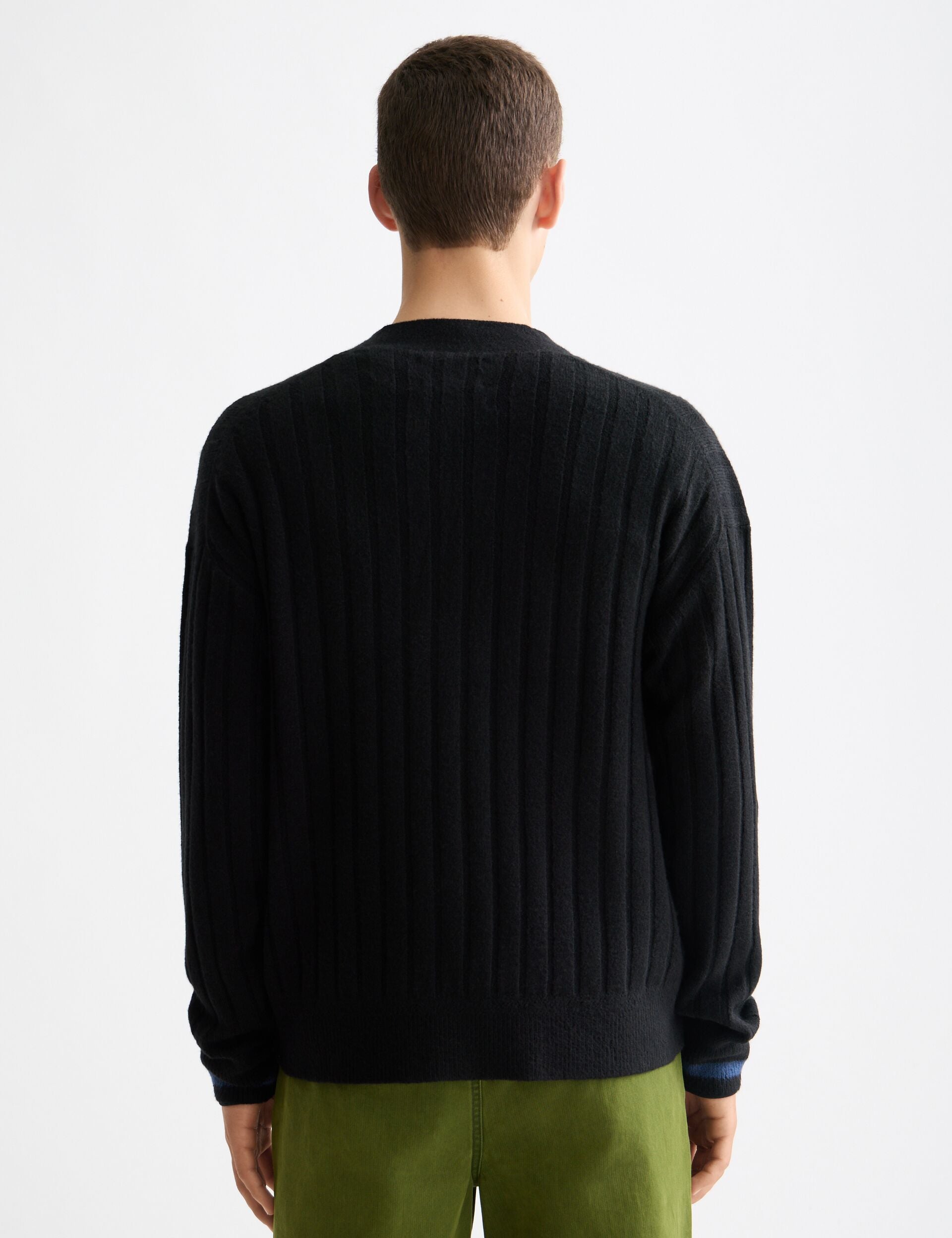 Soft knit dropped shoulder cardigan