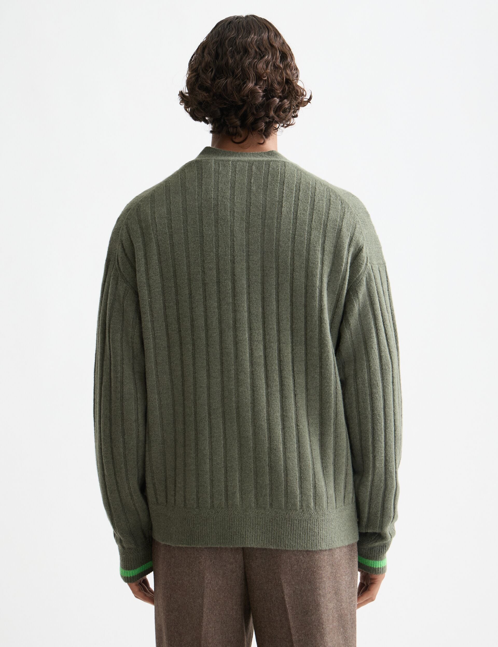 Soft knit dropped shoulder cardigan