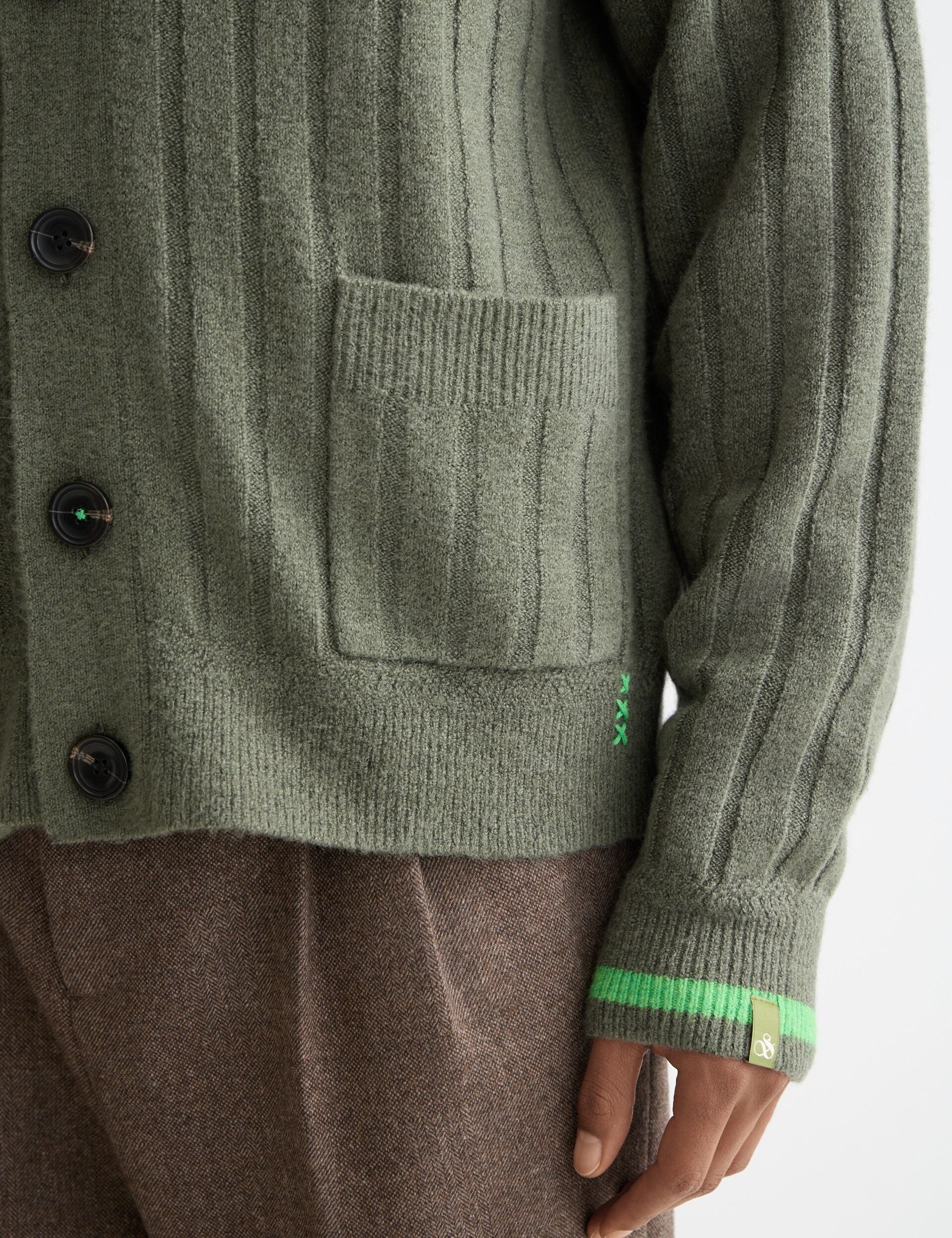 Soft knit dropped shoulder cardigan