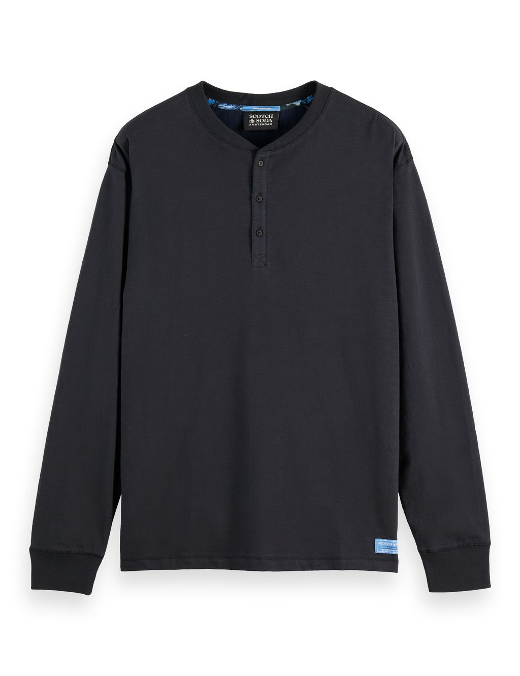 Long Sleeve Slub Henley T-Shirt