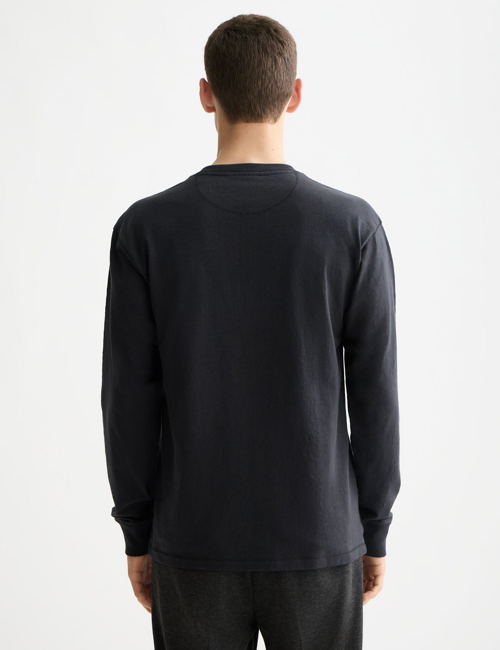 Long Sleeve Slub Henley T-Shirt