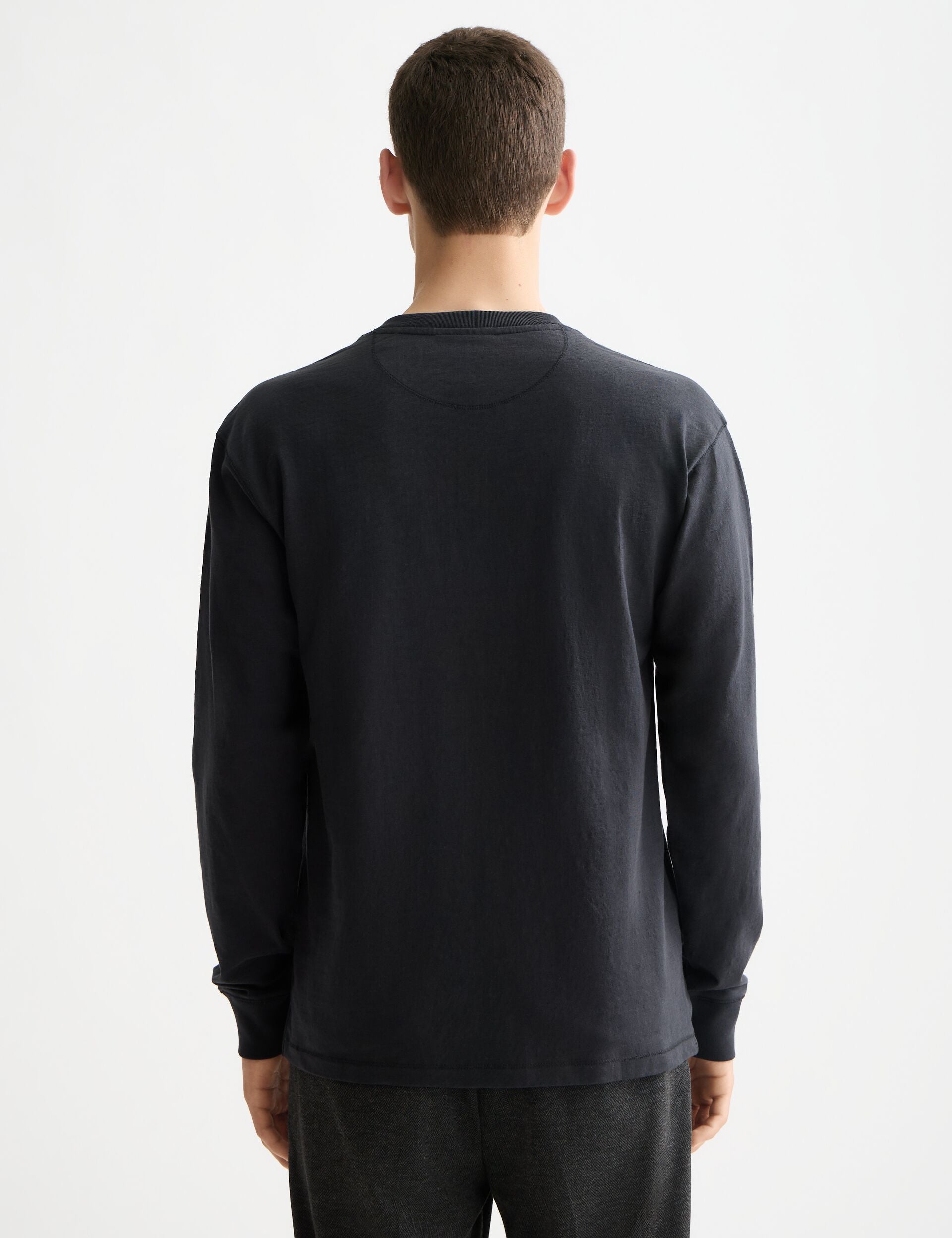 Long Sleeve Slub Henley T-Shirt