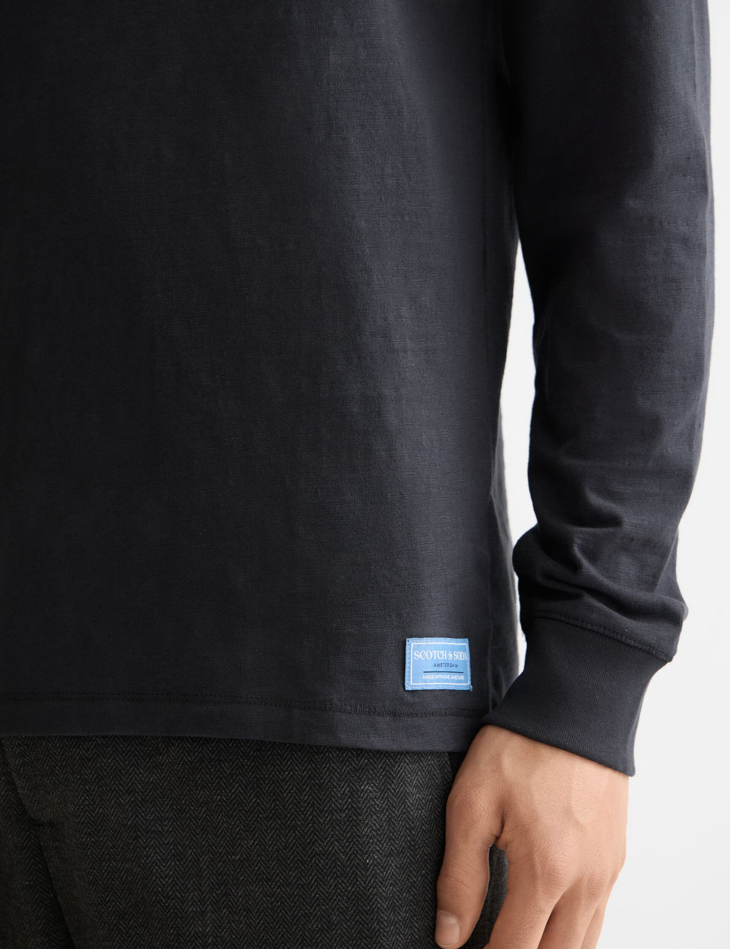 Long Sleeve Slub Henley T-Shirt