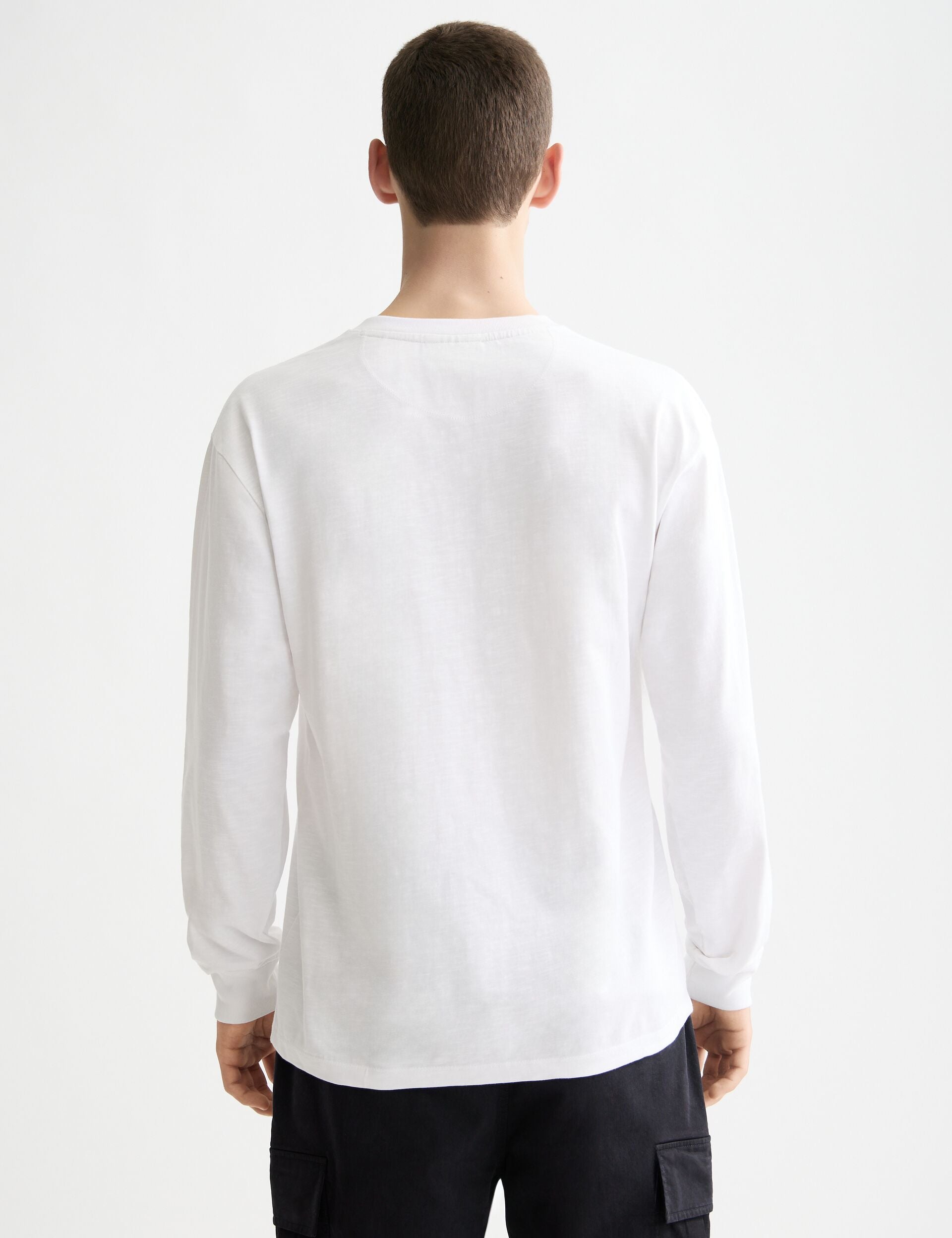 Slub Henley Long Sleeve T-shirt