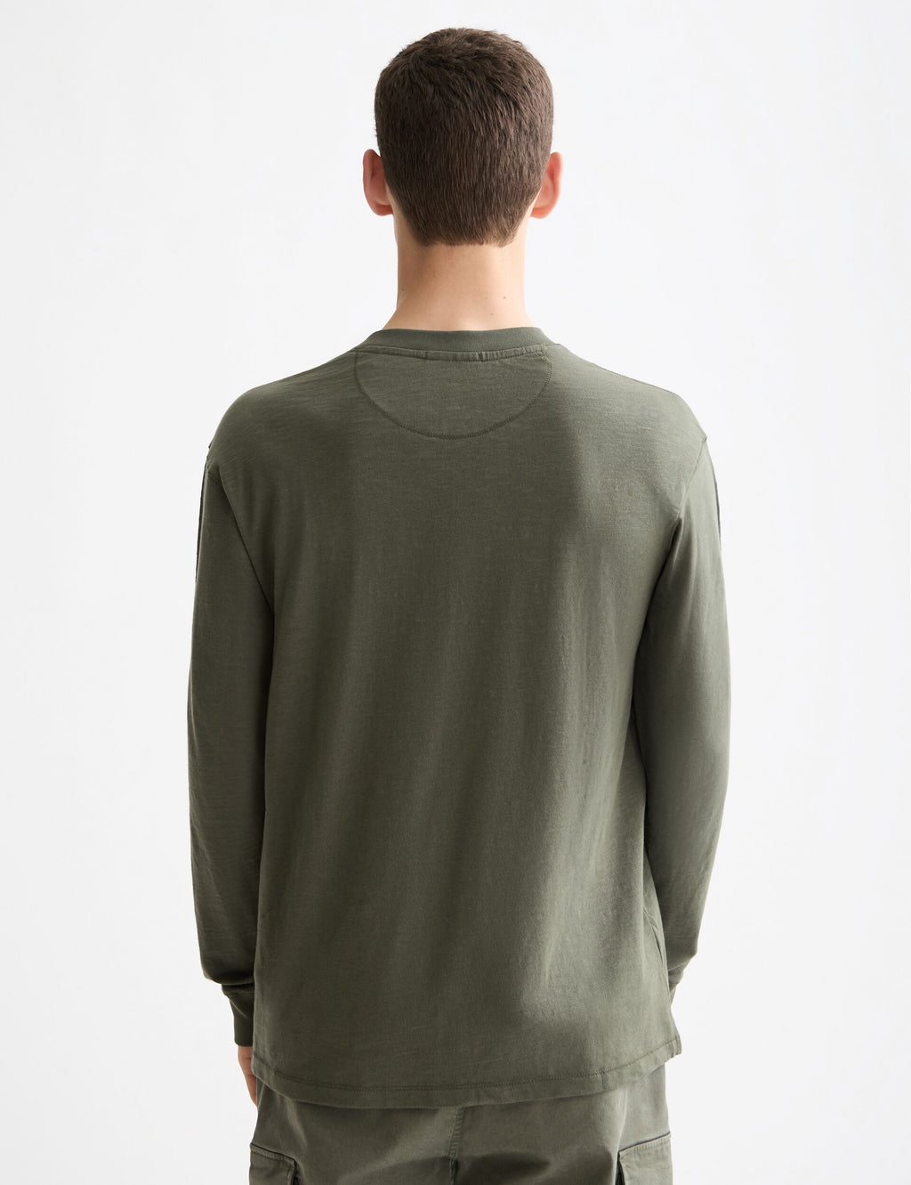 Long Sleeve Slub Henley T-Shirt