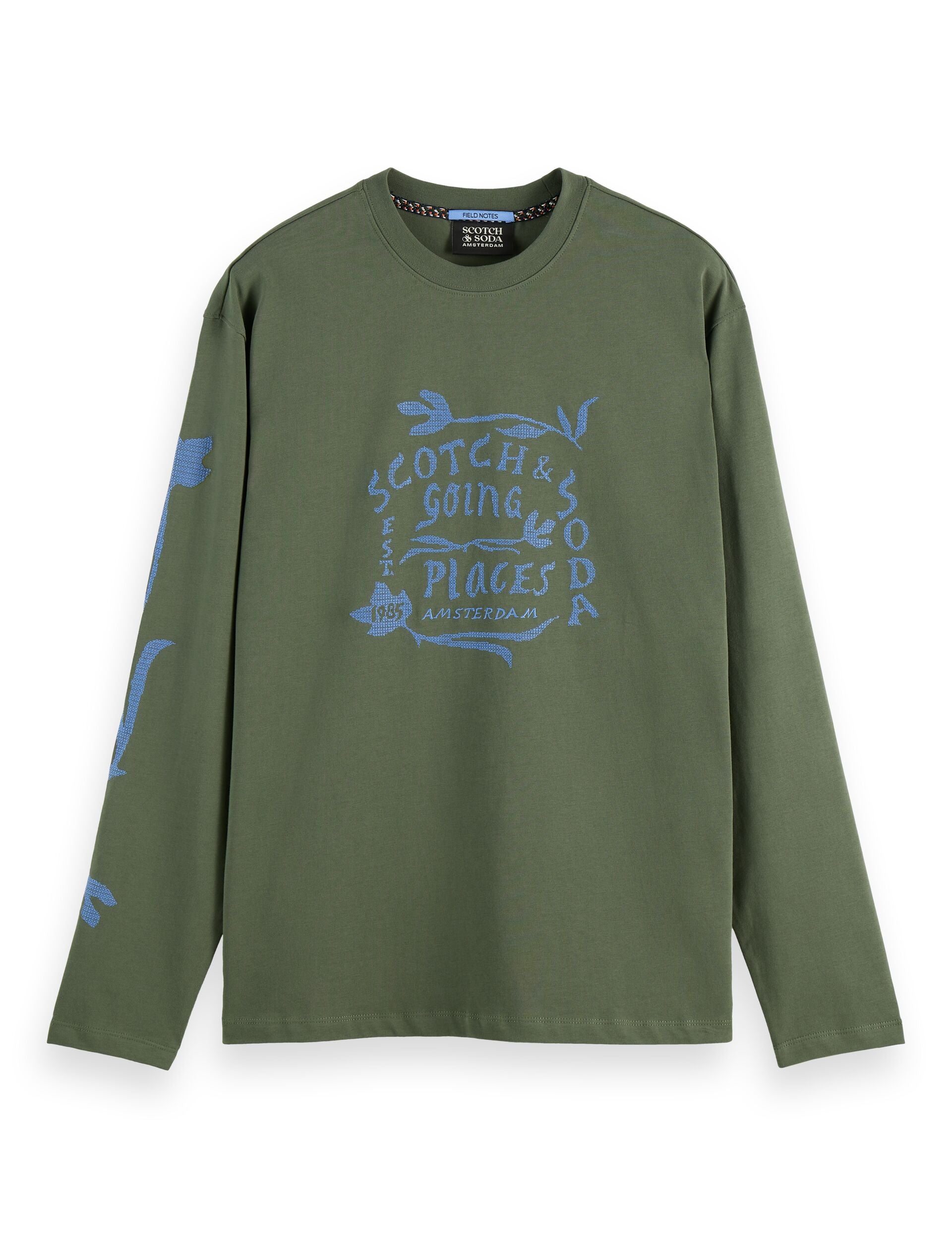 Relaxed Fit Artwork Long Sleeve T-Shirt