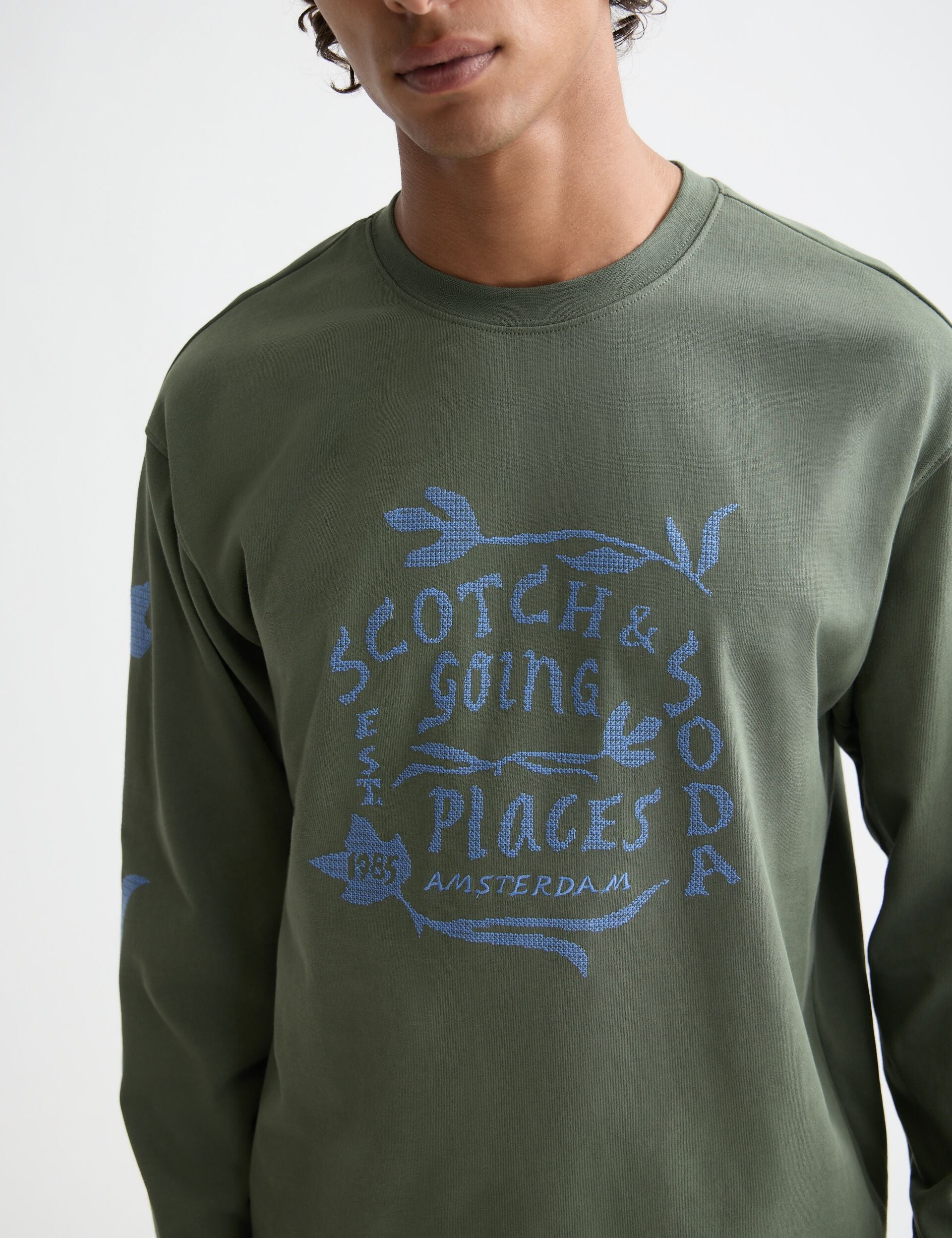 Relaxed Fit Artwork Long Sleeve T-Shirt