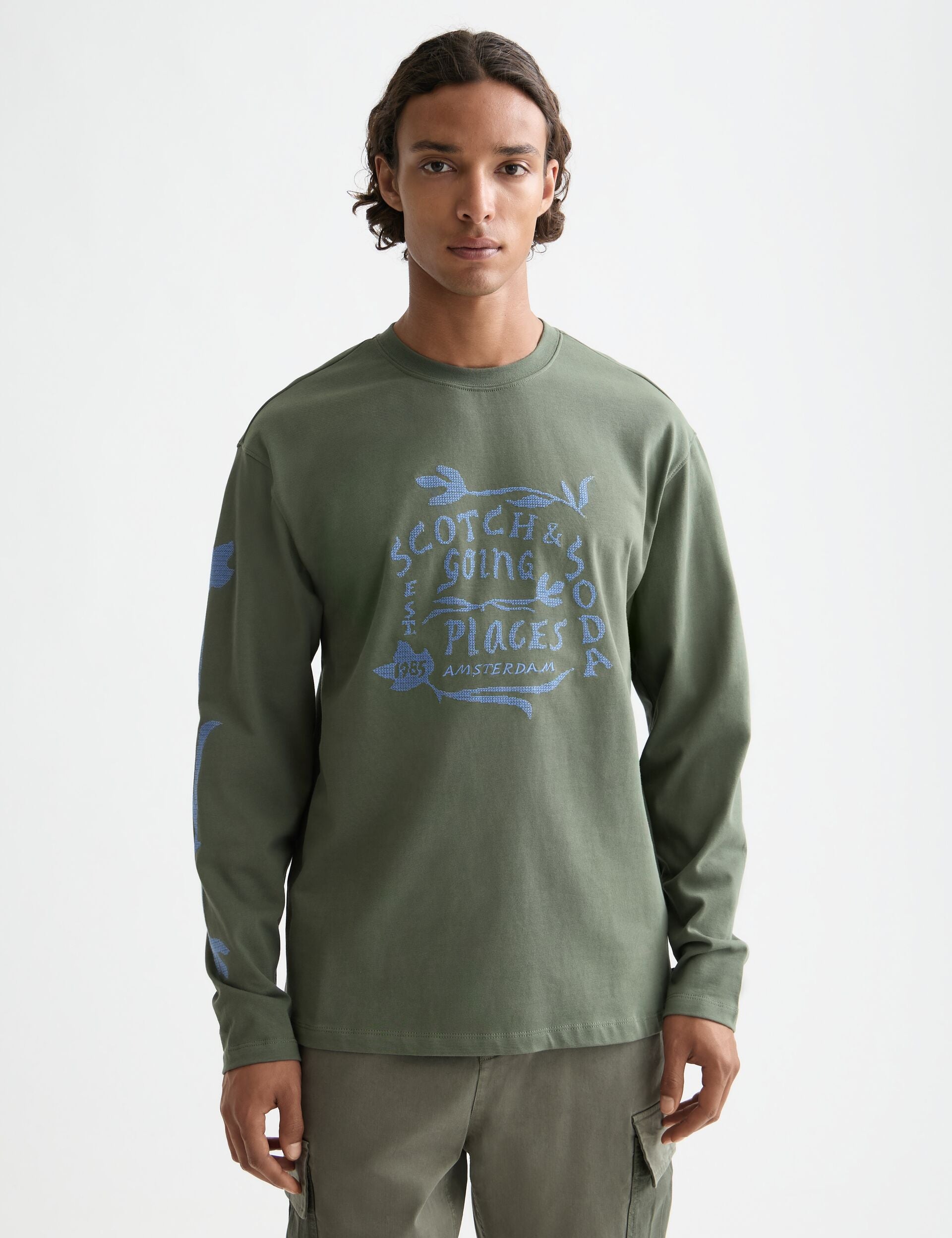 Relaxed Fit Artwork Long Sleeve T-Shirt