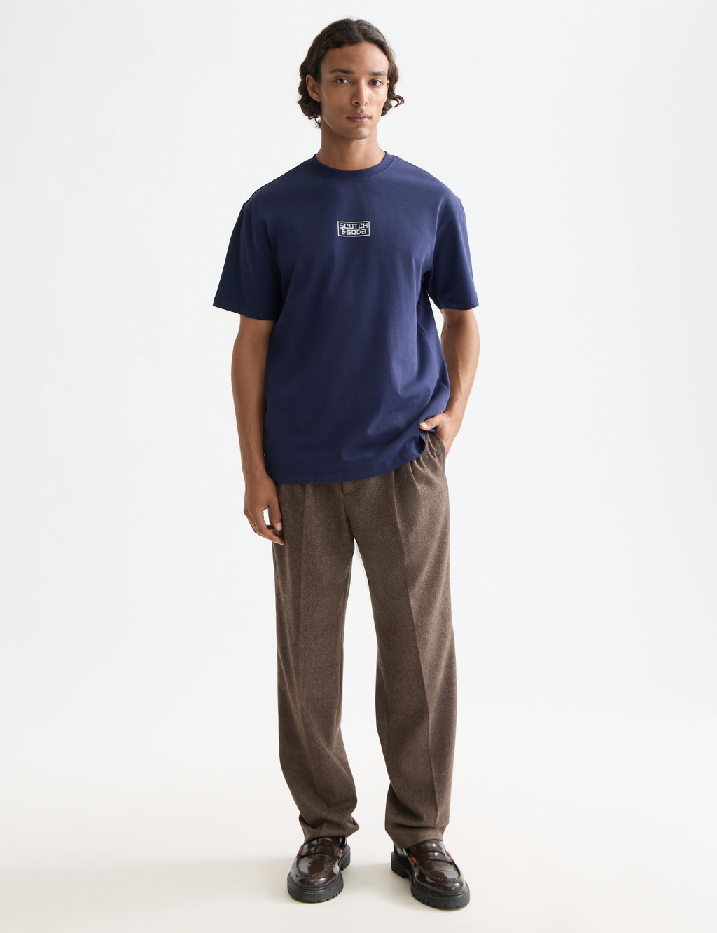 Relaxed Fit Cross-stitch Artwork T-shirt