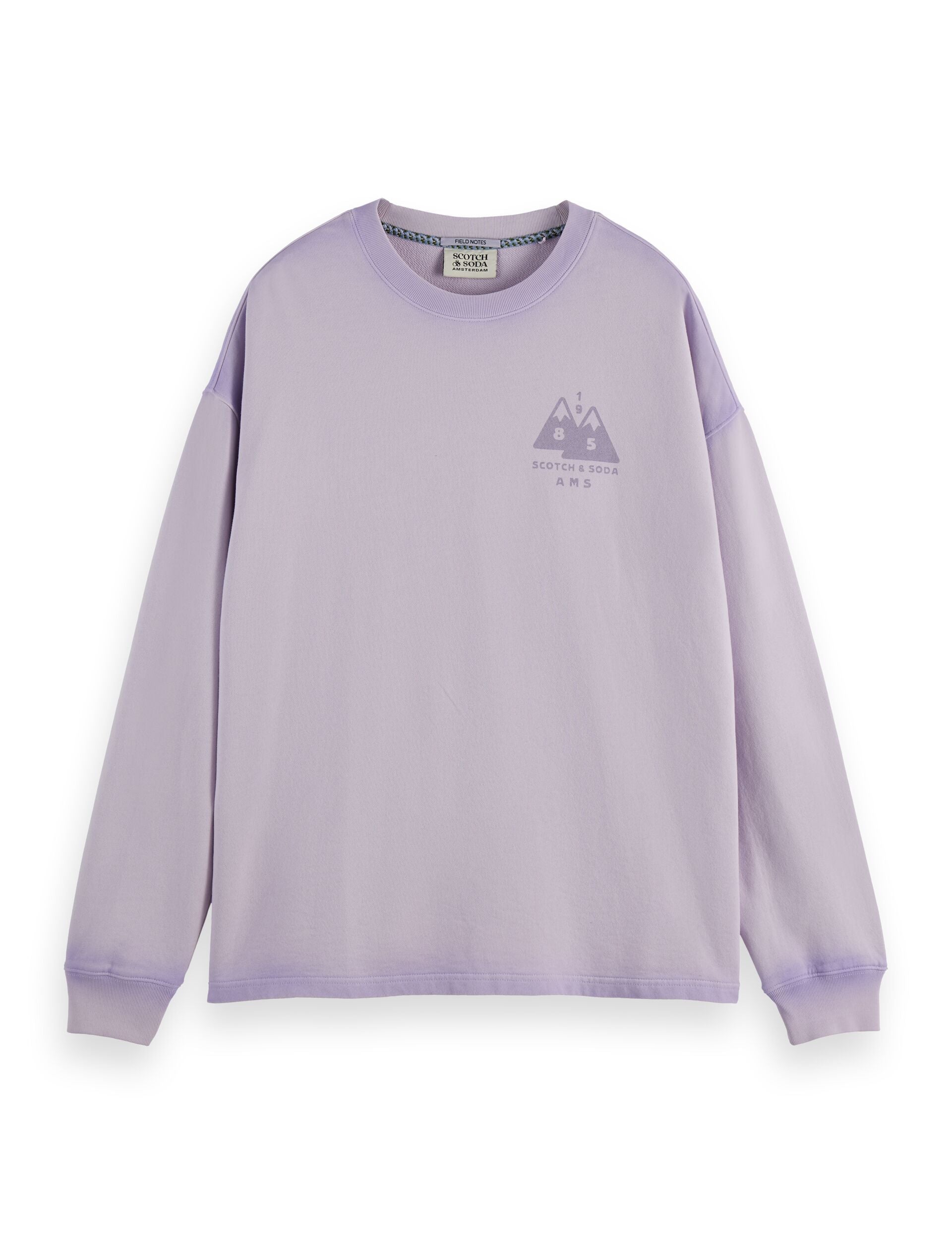 Relaxed fit garment-dyed artwork sweatshirt