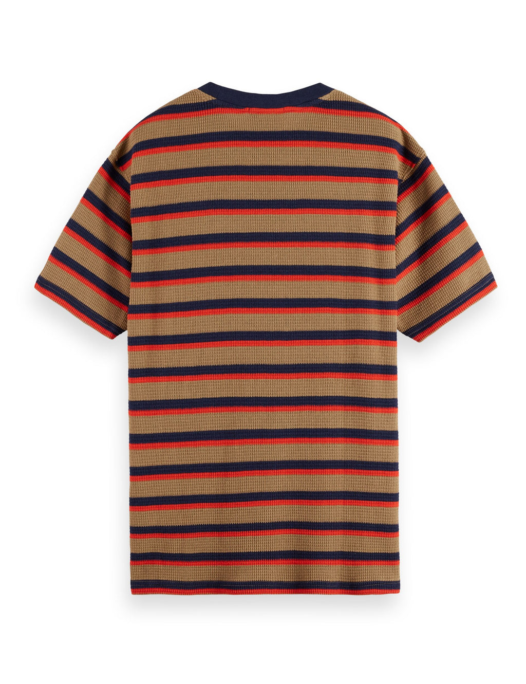 Relaxed Fit Chunky Waffle Stripe T-shirt