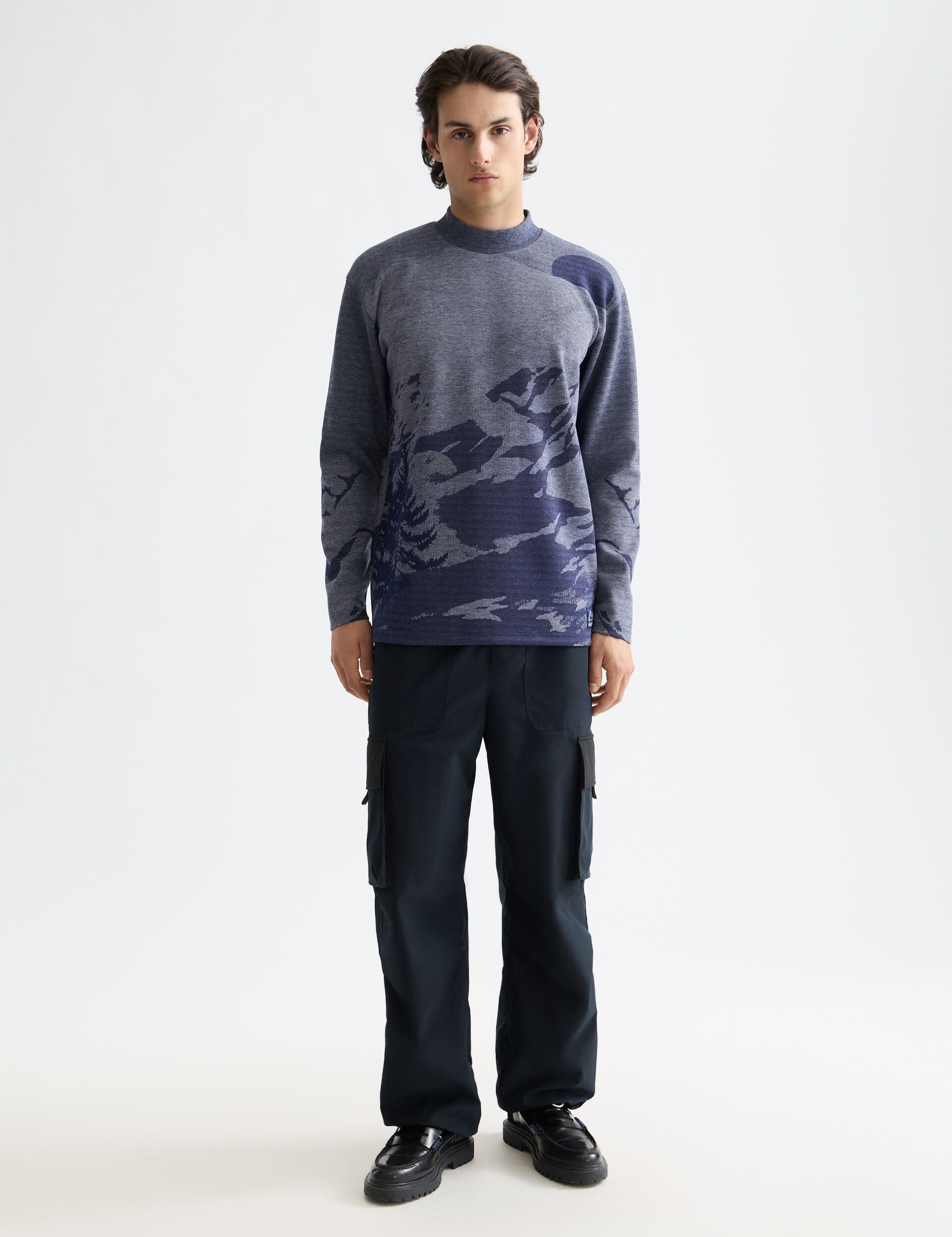 Relaxed Fit Jacquard Knit