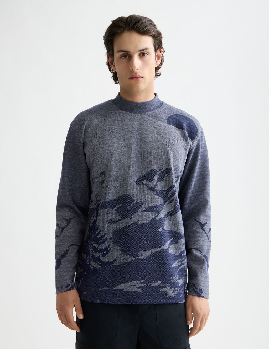 Relaxed Fit Jacquard Knit