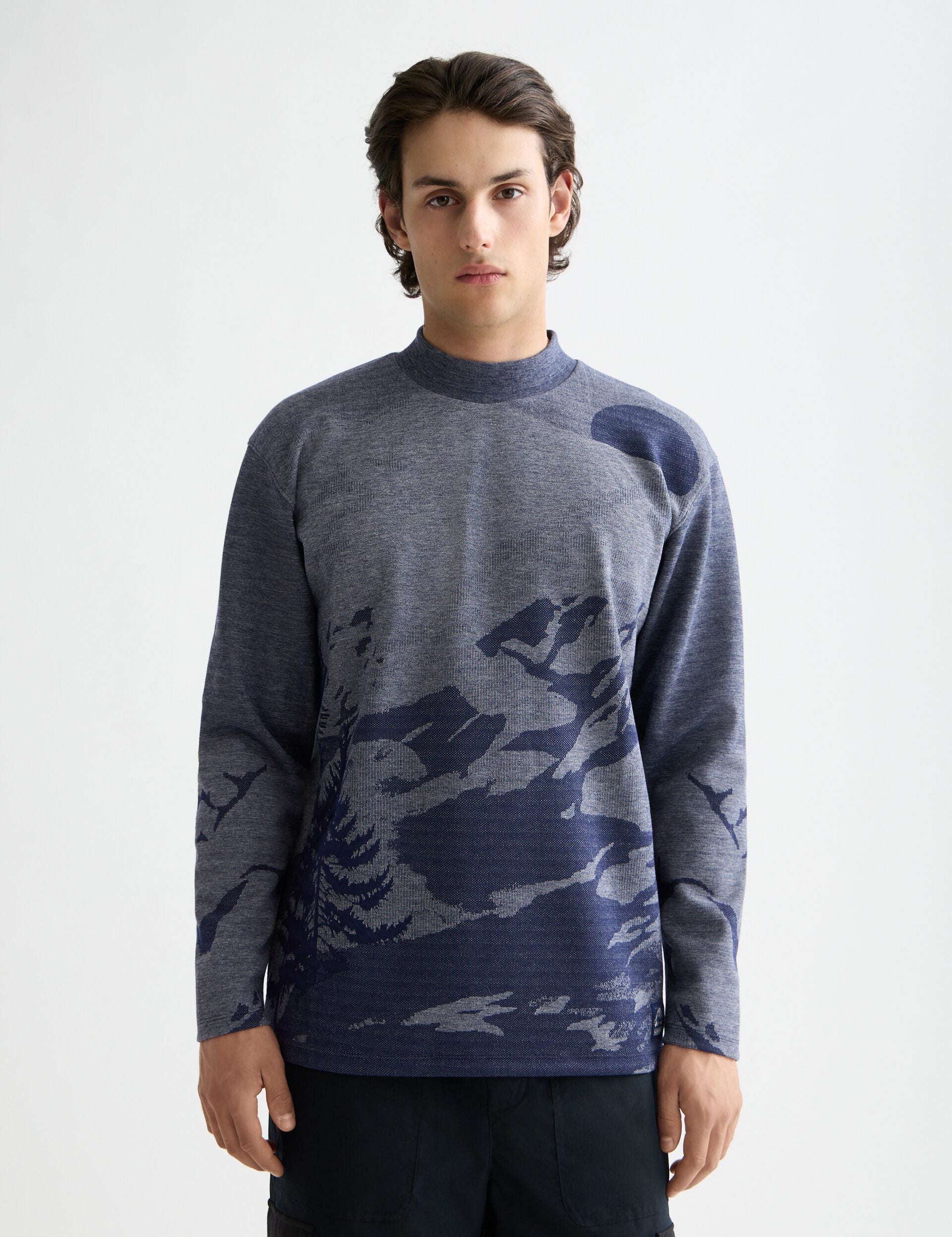 Relaxed Fit Jacquard Knit