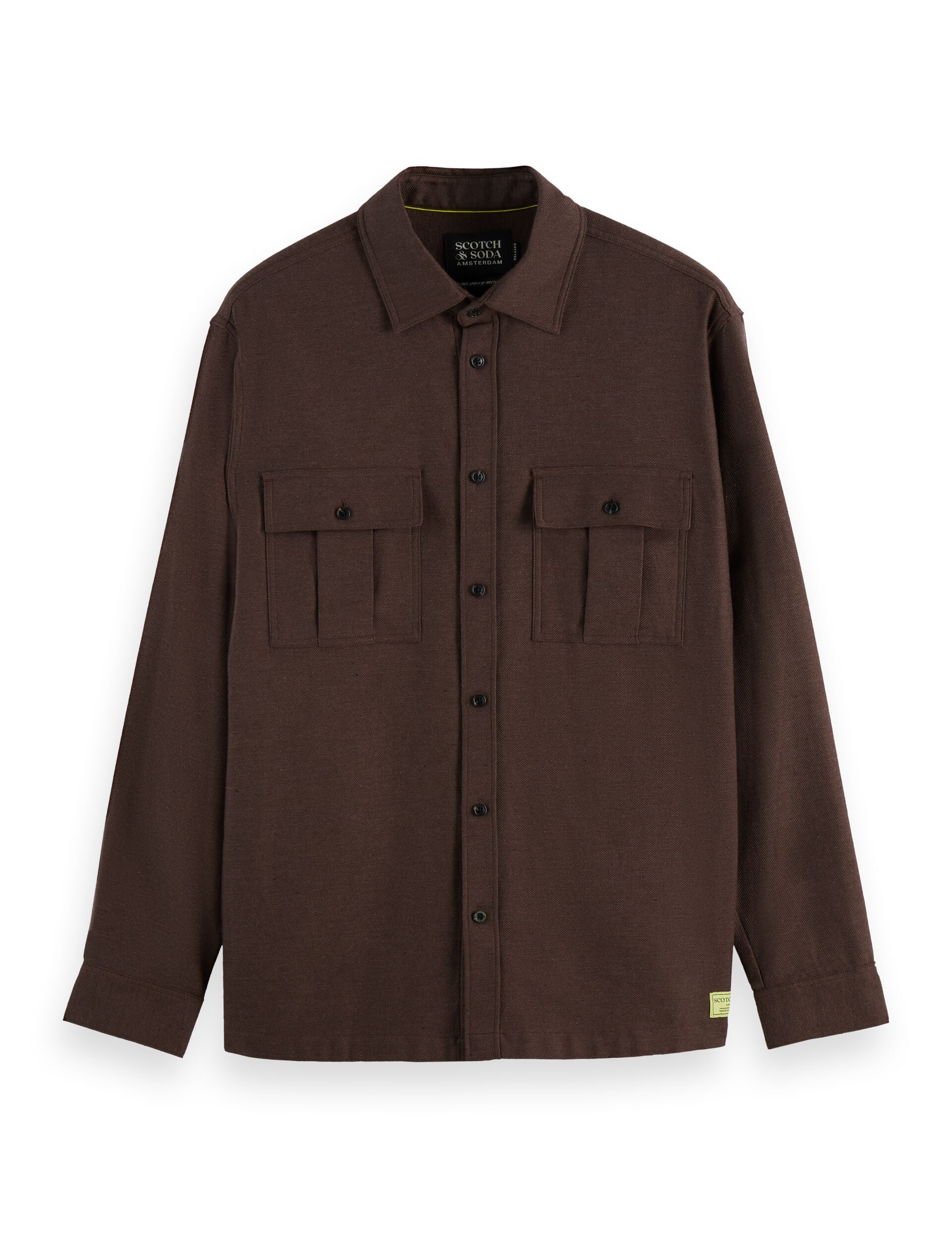 Melange relaxed-fit shirt