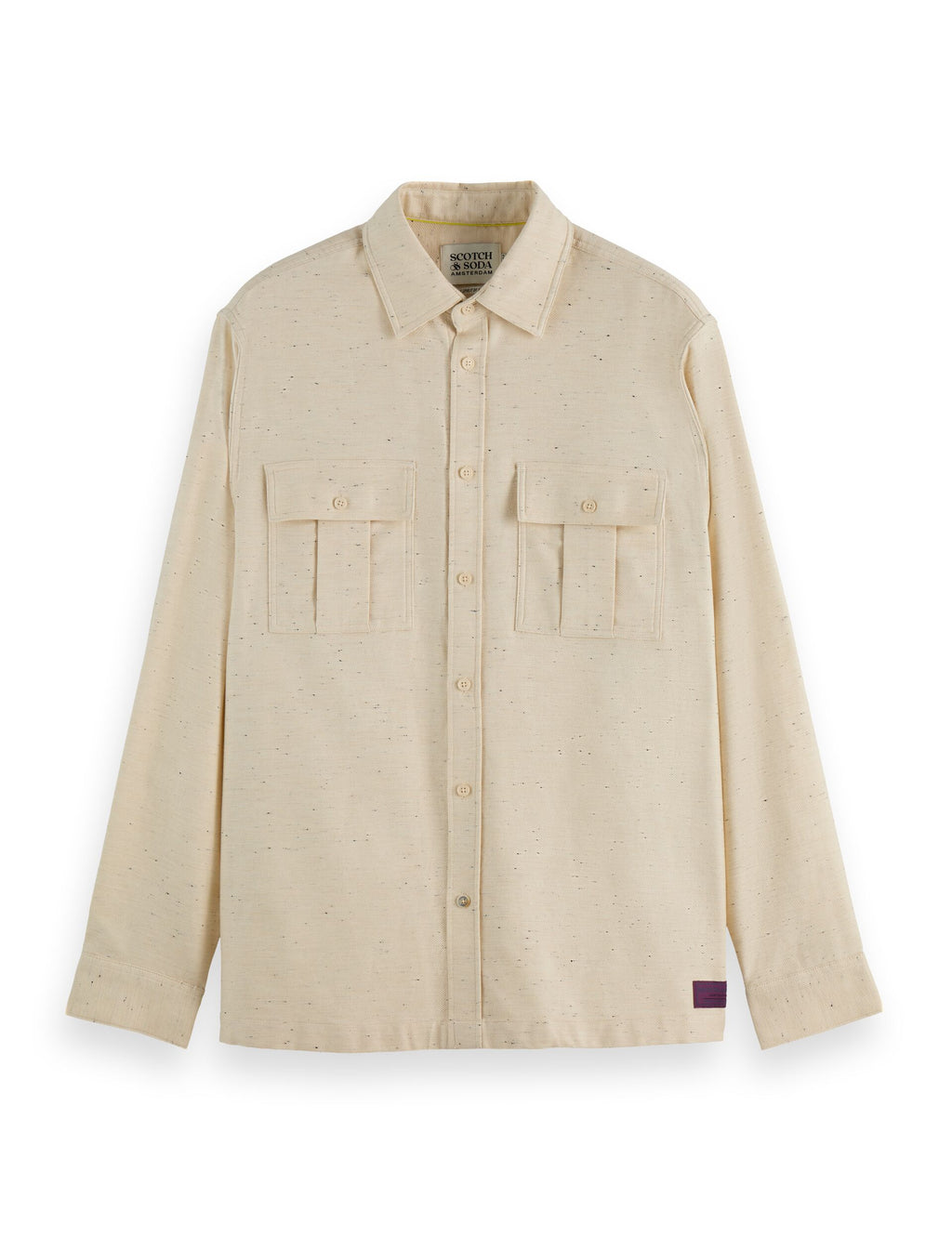 Melange relaxed-fit shirt