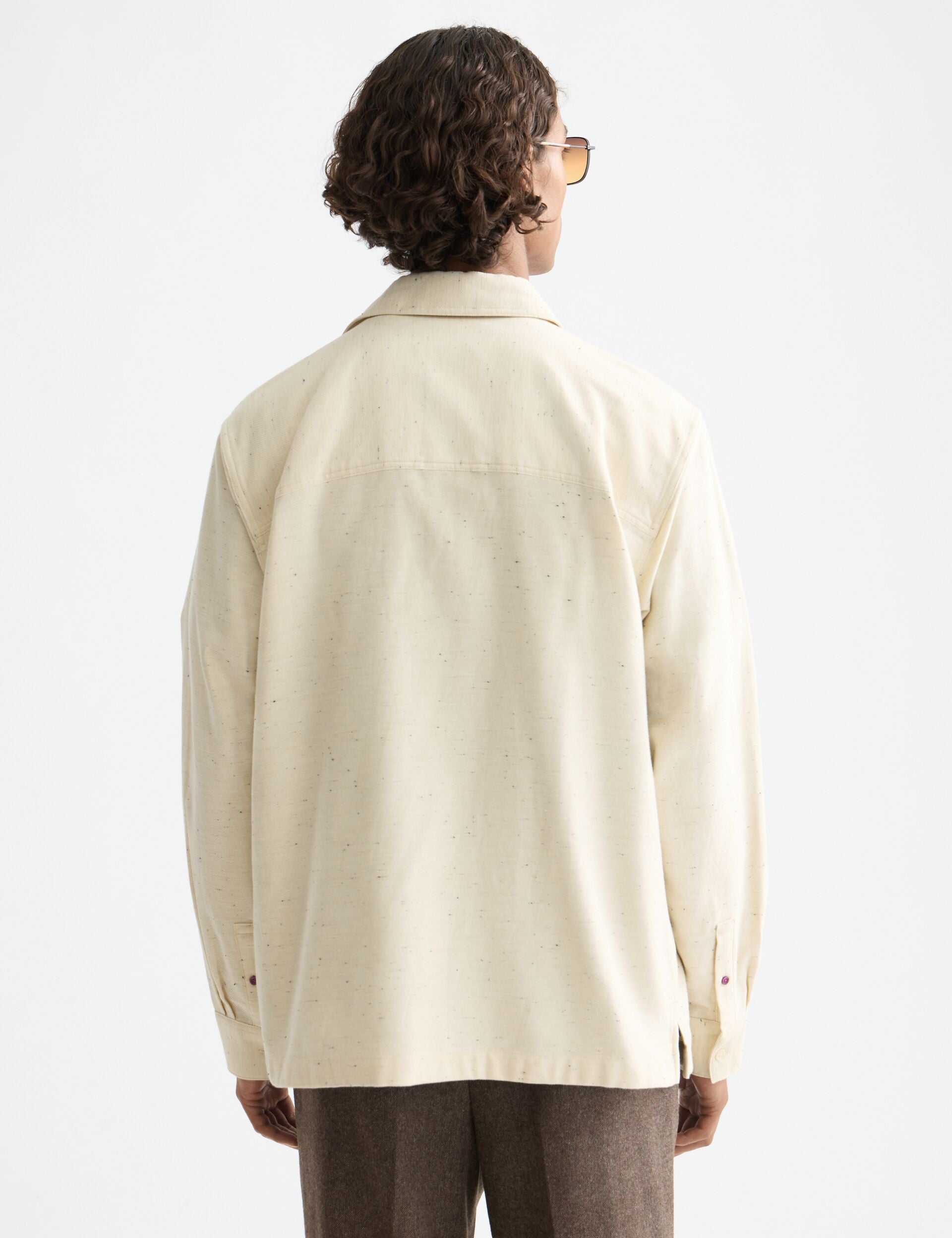 Melange relaxed-fit shirt