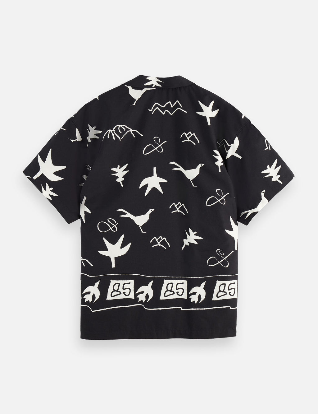 Placed print short-sleeved shirt