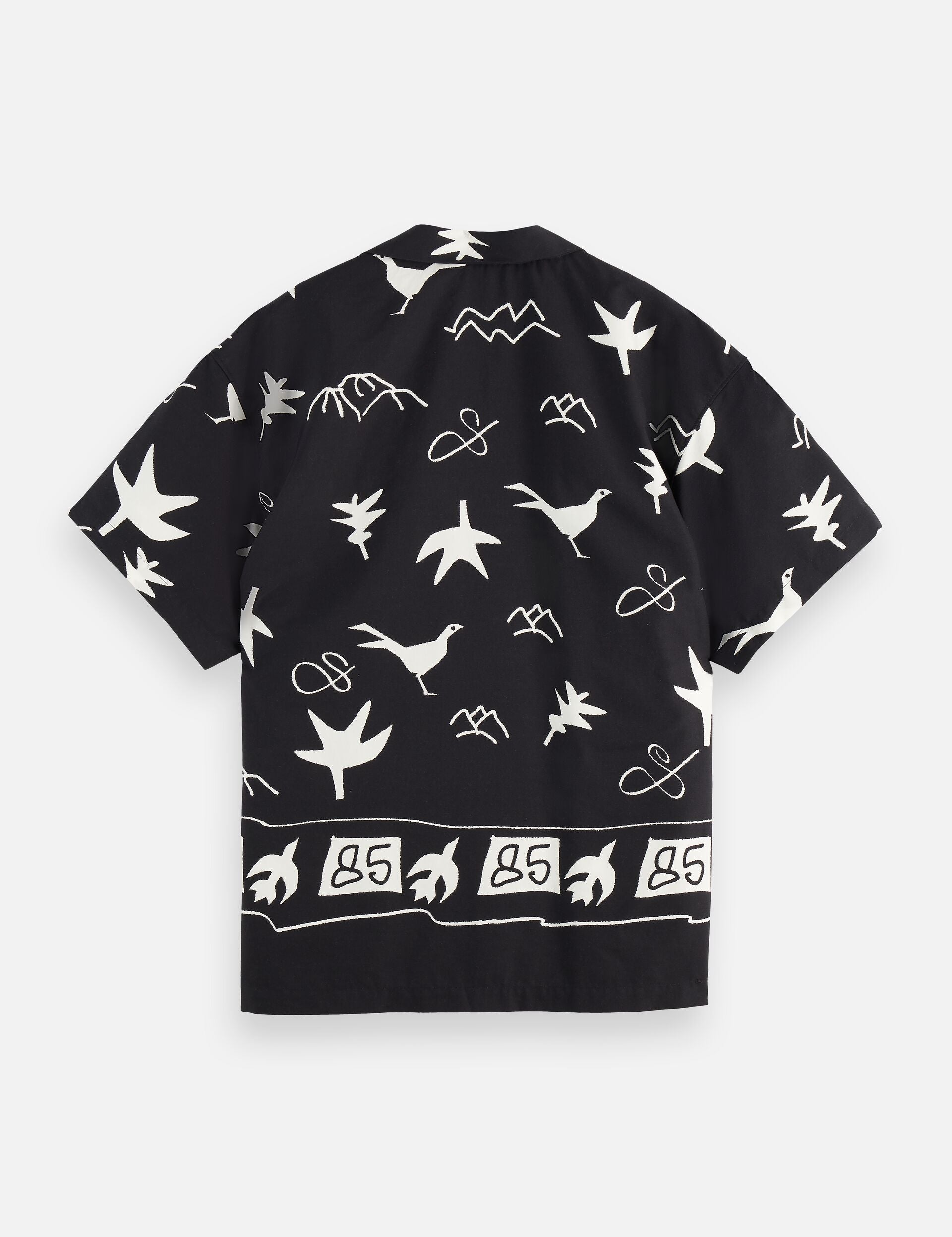 Placed print short-sleeved shirt