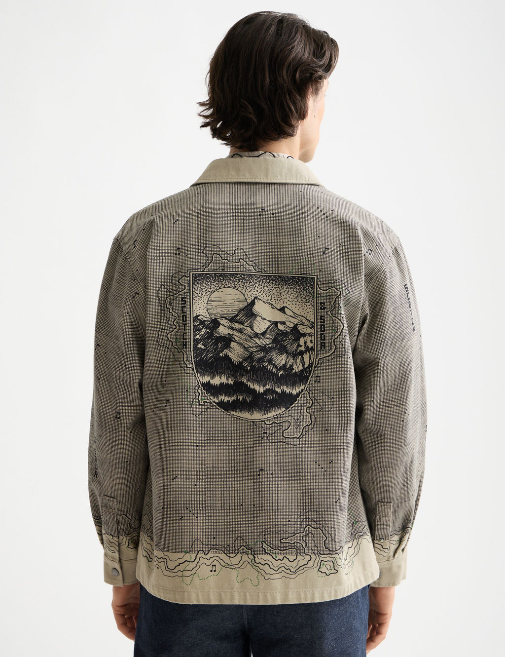 Placement graphic overshirt