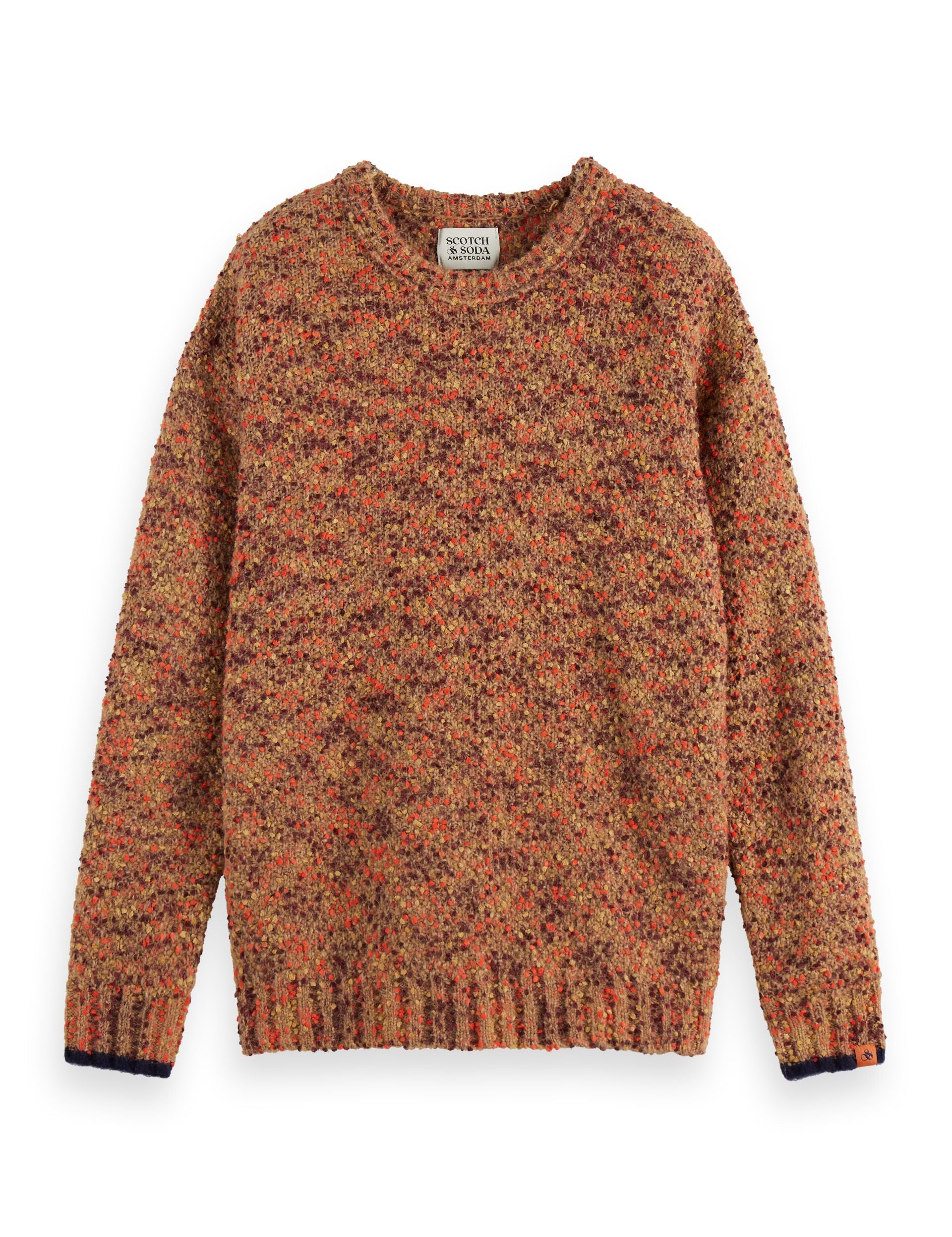 Chunky Slub Dropped Shoulder Pullover