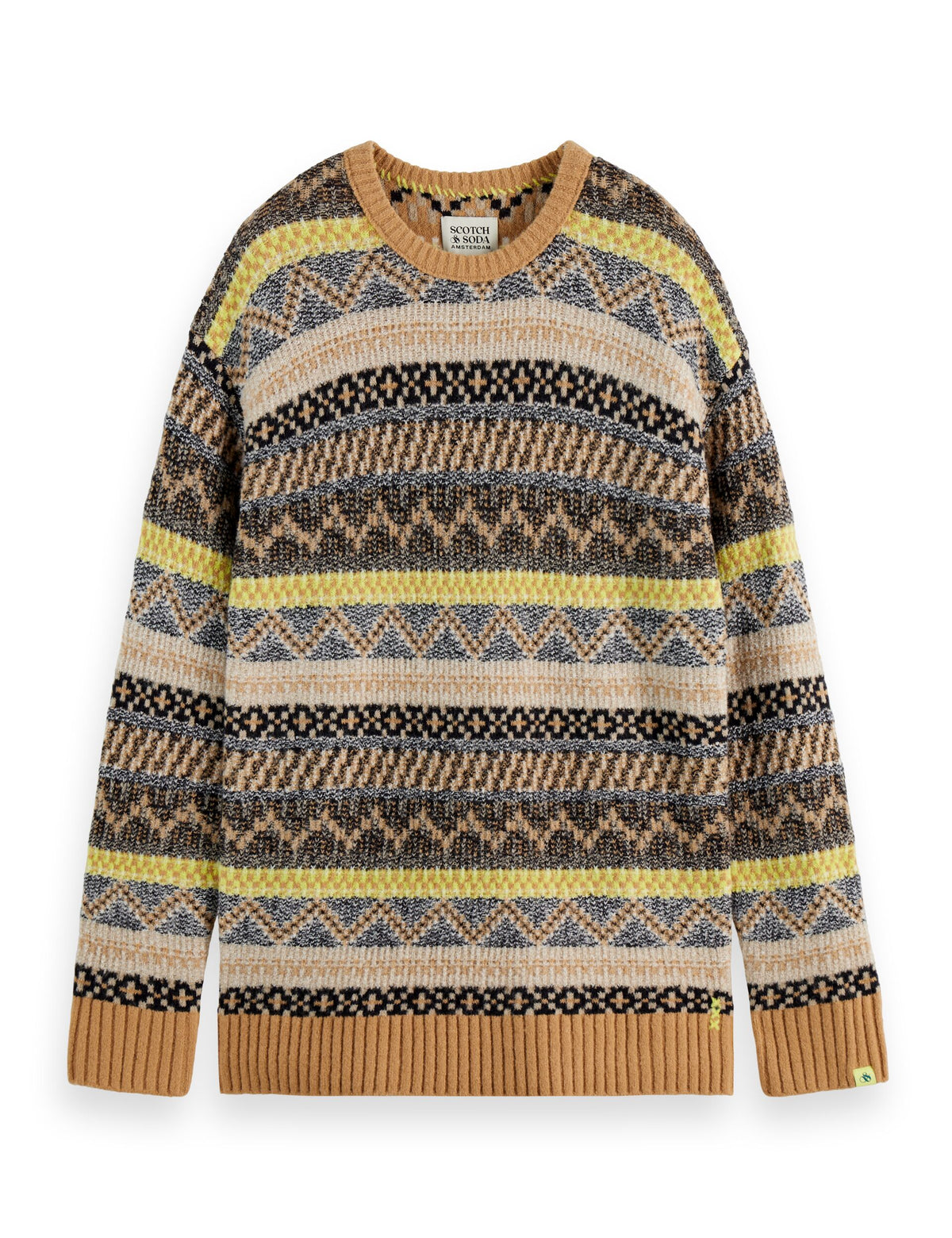 Jersey De Cuello Alto Scotch & Soda Para Hombres - Corte Relajado Y Hombros Caídos - Estilo Urbano Y Cómodo