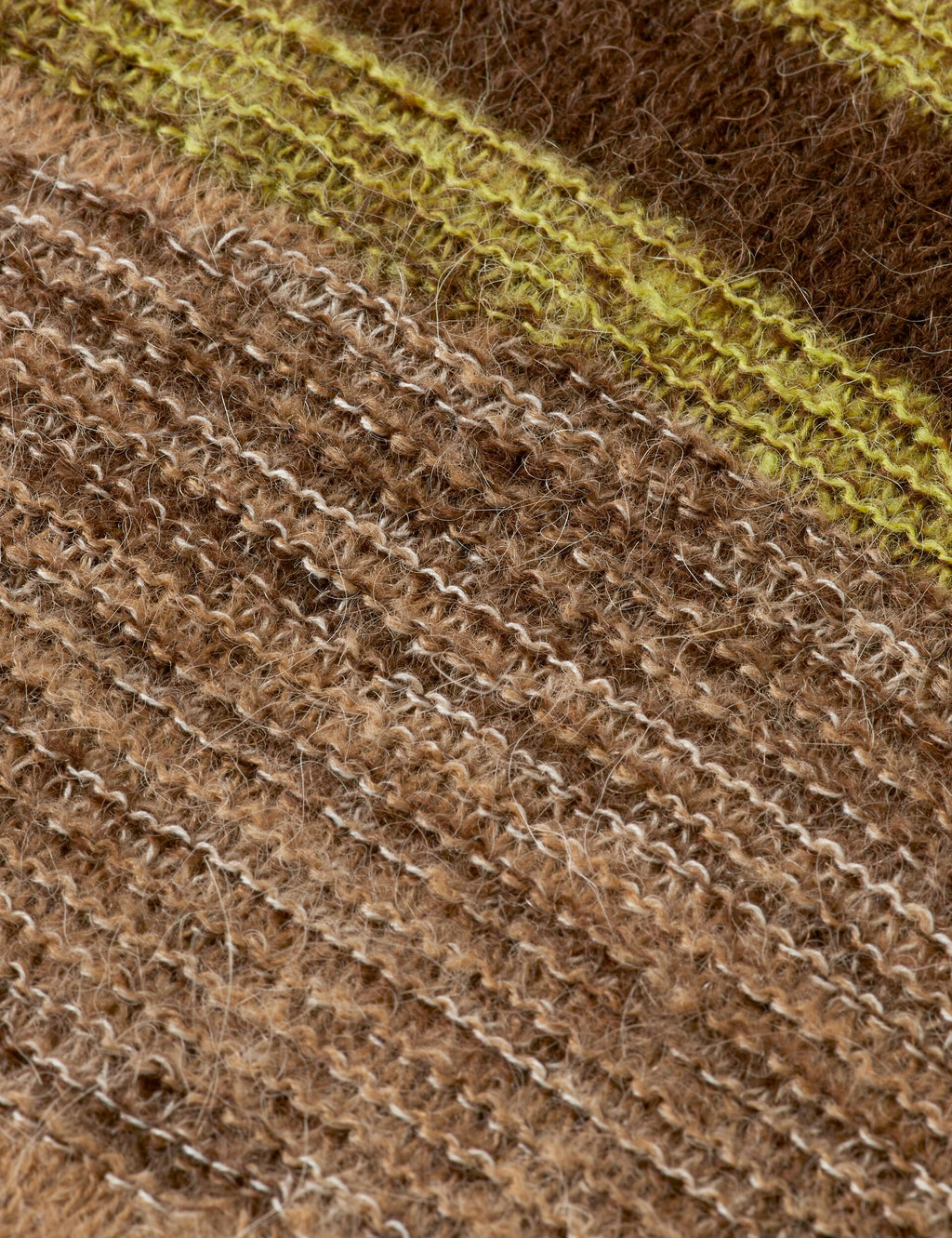 Fluffy alpaca wool blend crew neck